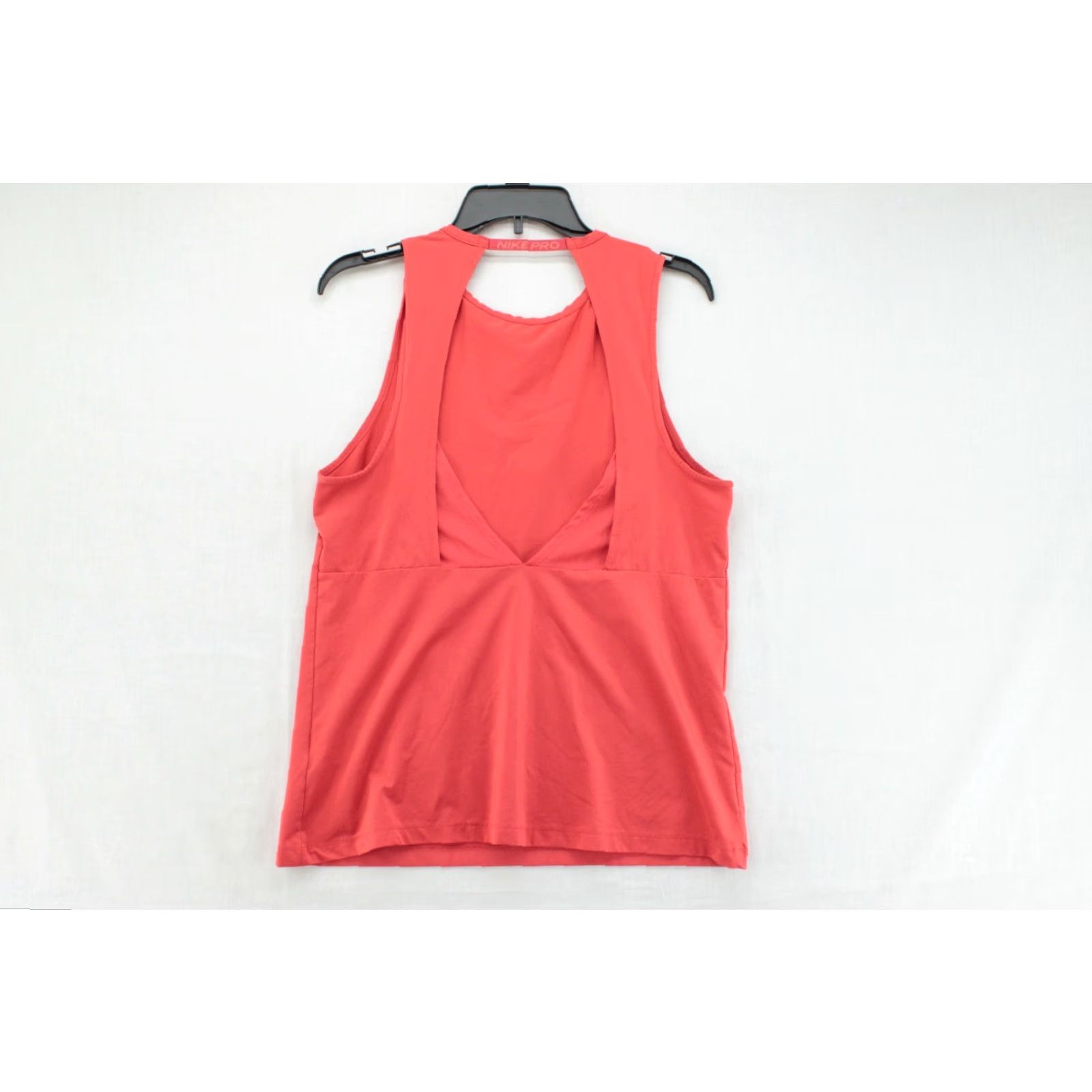 Nike Nike Pro Essential Swoosh Tank Top Women Medium Orange Open Back Athleisure Sleeveless Racerback Shirt Size M / US 6-8 / IT 42-44 - 5 Thumbnail
