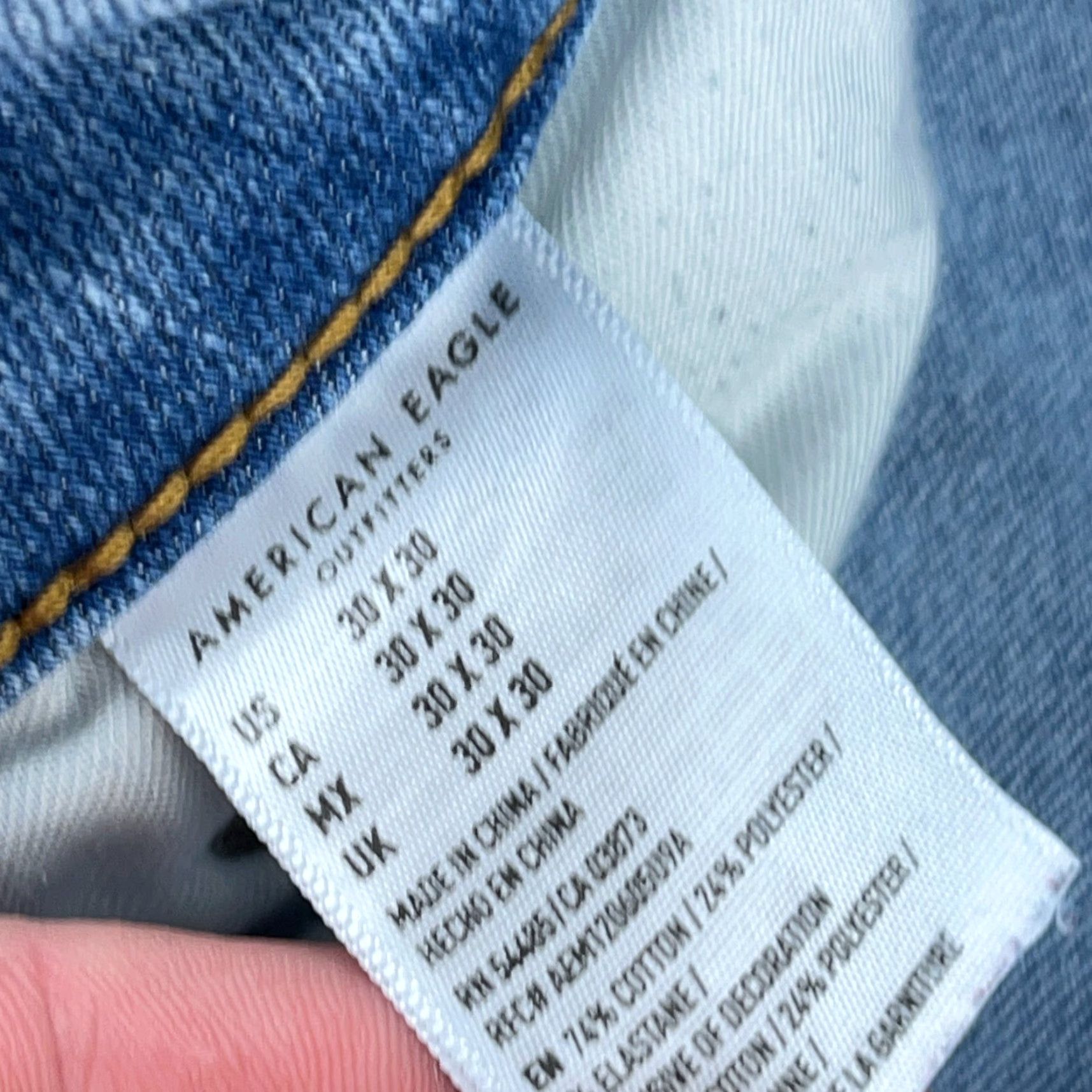 American Eagle Outfitters American Eagle Outfitters Jeans Men 30x30 Slim Straight Leg Blue Denim 5-Pocket Belt Loops Distressed? No. Classic Skater Preppy - 90s Modern N/A Size US 30 / EU 46 - 4 Thumbnail