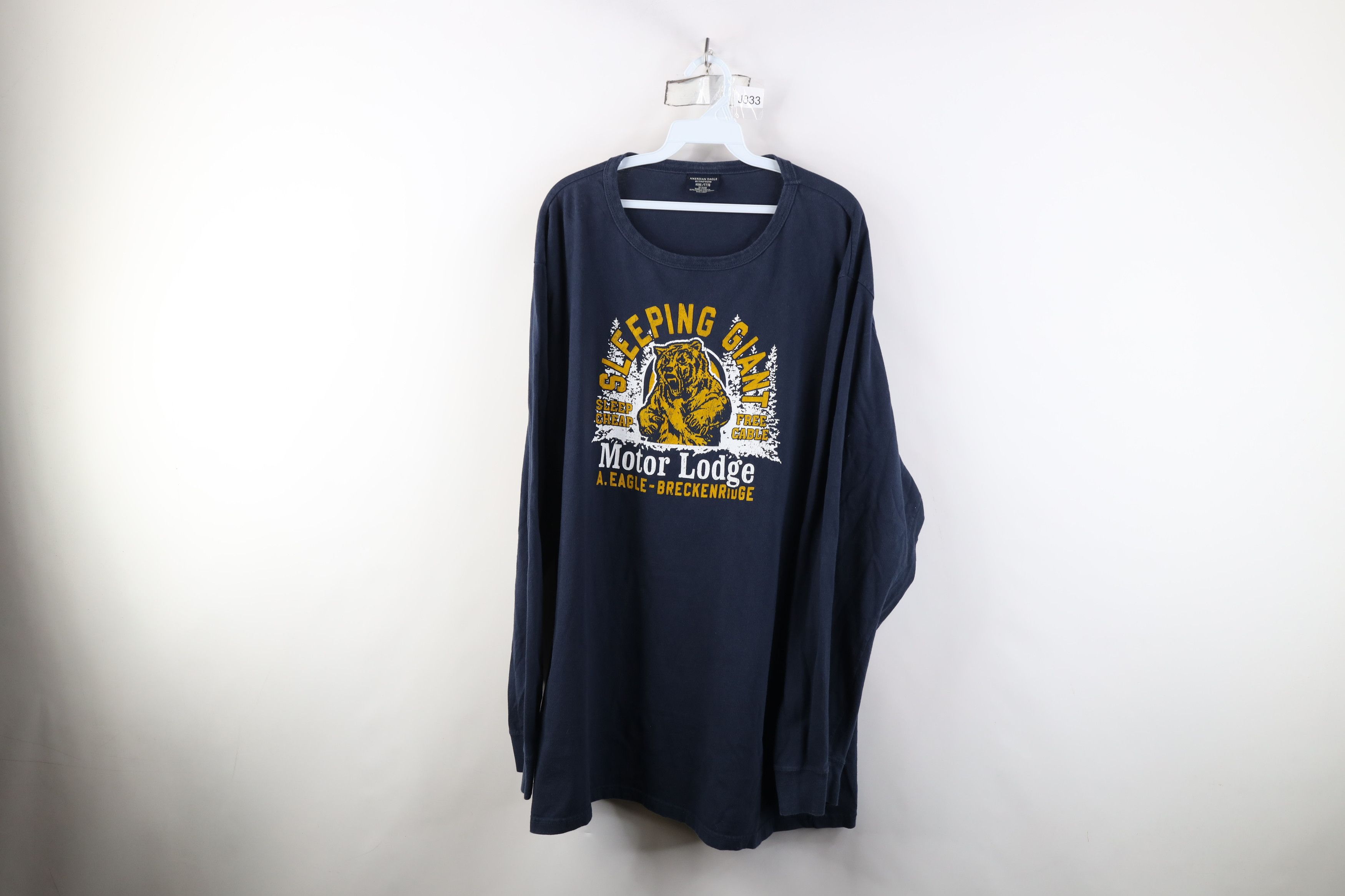 American Eagle Outfitters Vintage Y2K American Eagle Bear Long Sleeve T-Shirt Blue Size US XXL / EU 58 / 5 - 1 Thumbnail