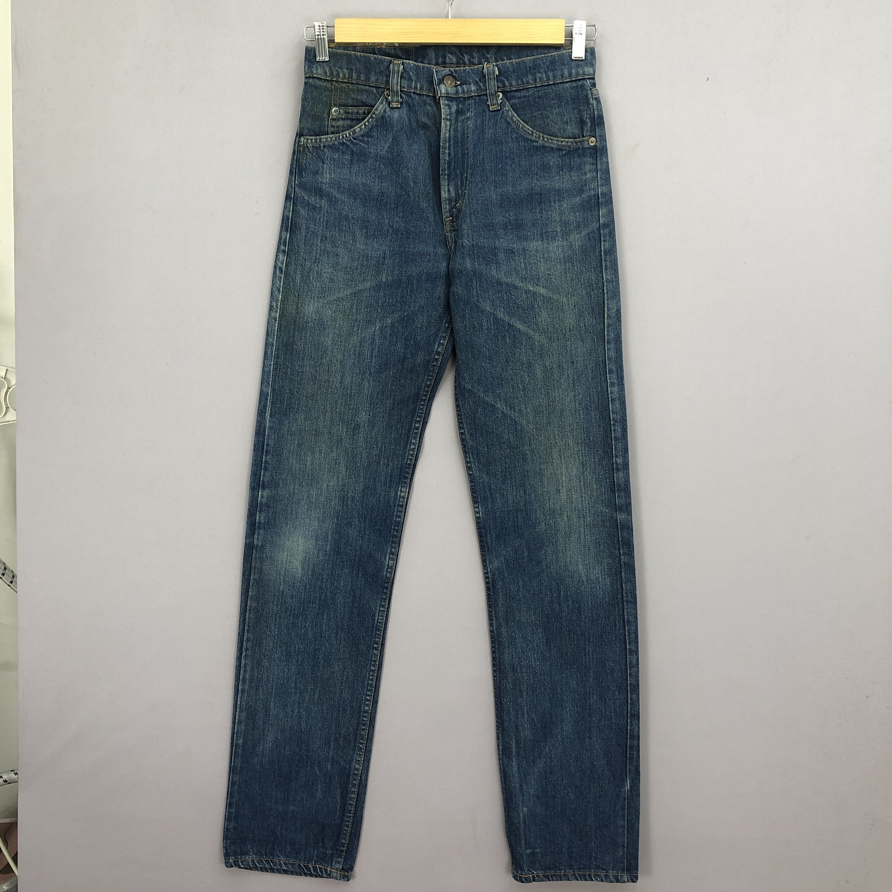 Vintage 80s Levis 505 Jeans Levis Orange Tab #8 Button Denim