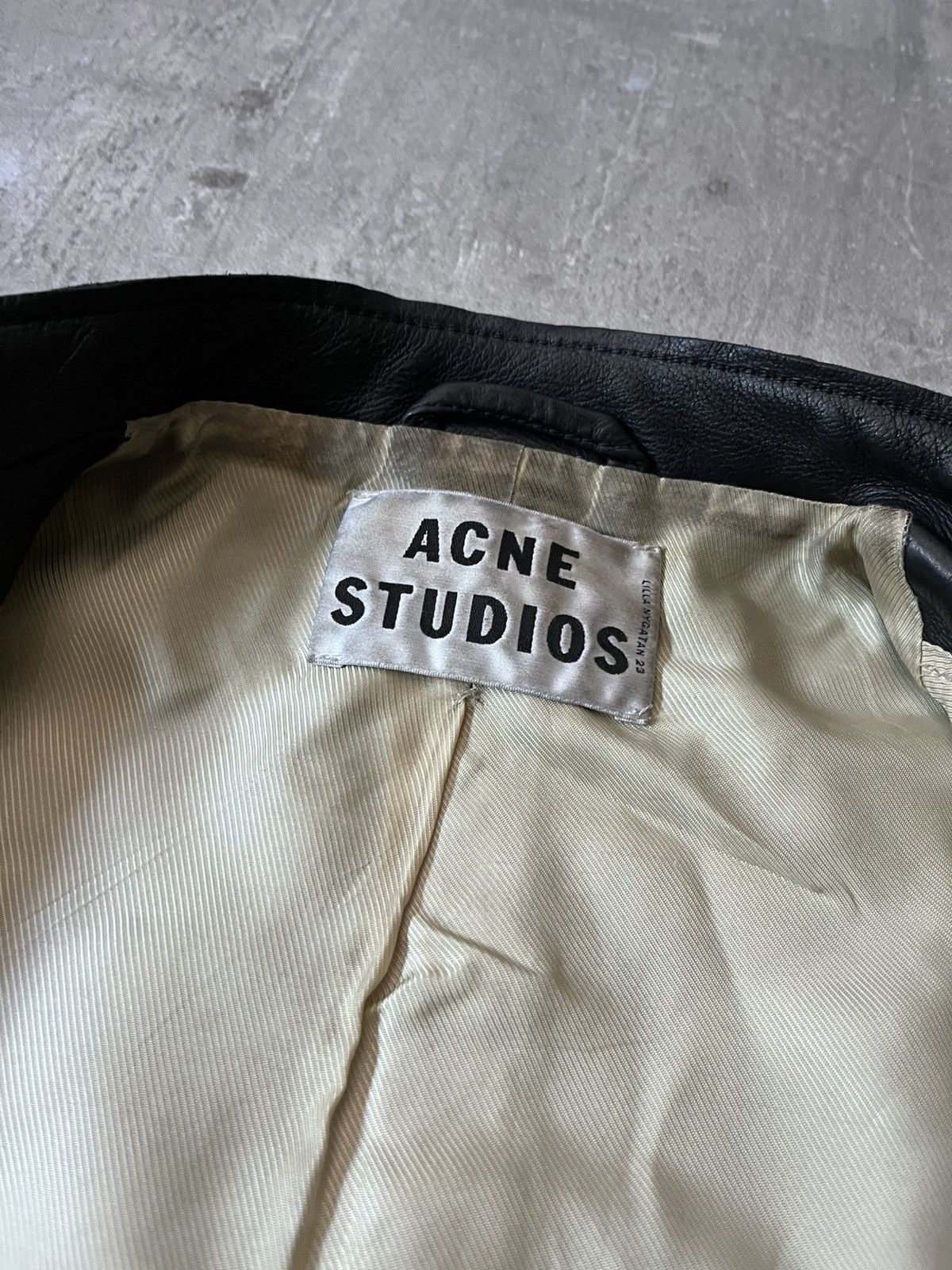 Acne Studios Acne Studios Oliver leather jacket biker black Size US S / EU 44-46 / 1 - 14 Thumbnail