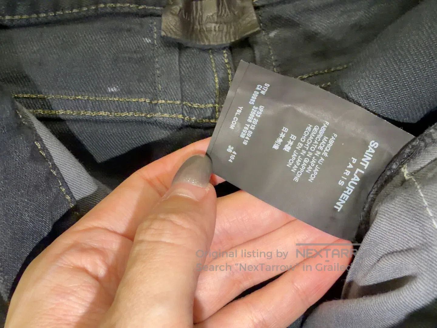 Saint Laurent Paris Saint Laurent Black Denim Pants Size 36. Size US 36 / EU 52 - 4 Thumbnail