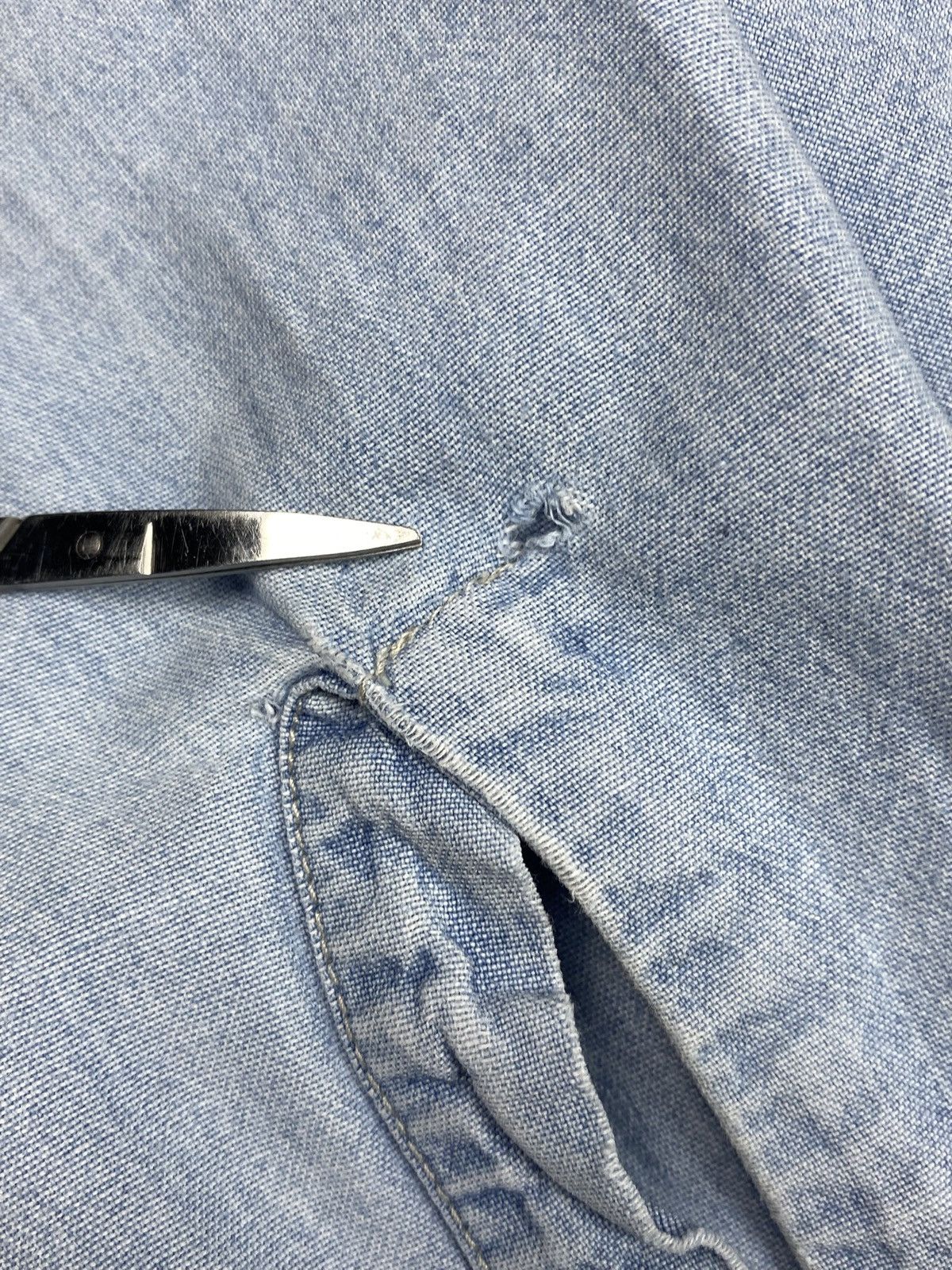 Polo Ralph Lauren Vintage Polo Jeans Co Ralph Lauren Distressed Denim Shirt Size US L / EU 52-54 / 3 - 16 Thumbnail
