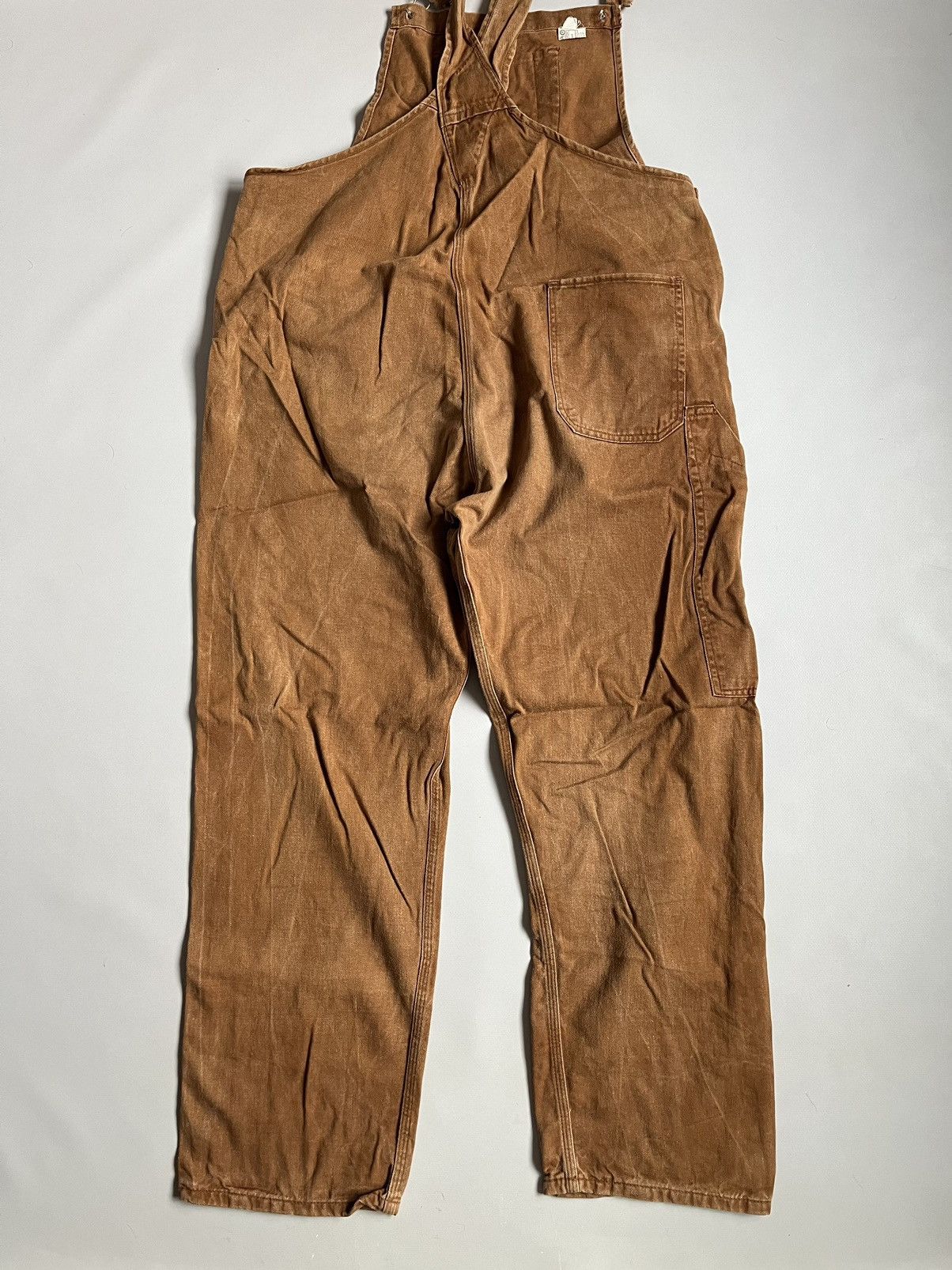 Vintage Vintage 50s 60s Men Work Wear Denim Gripwell Orange Overall Size US 36 / EU 52 - 6 Thumbnail