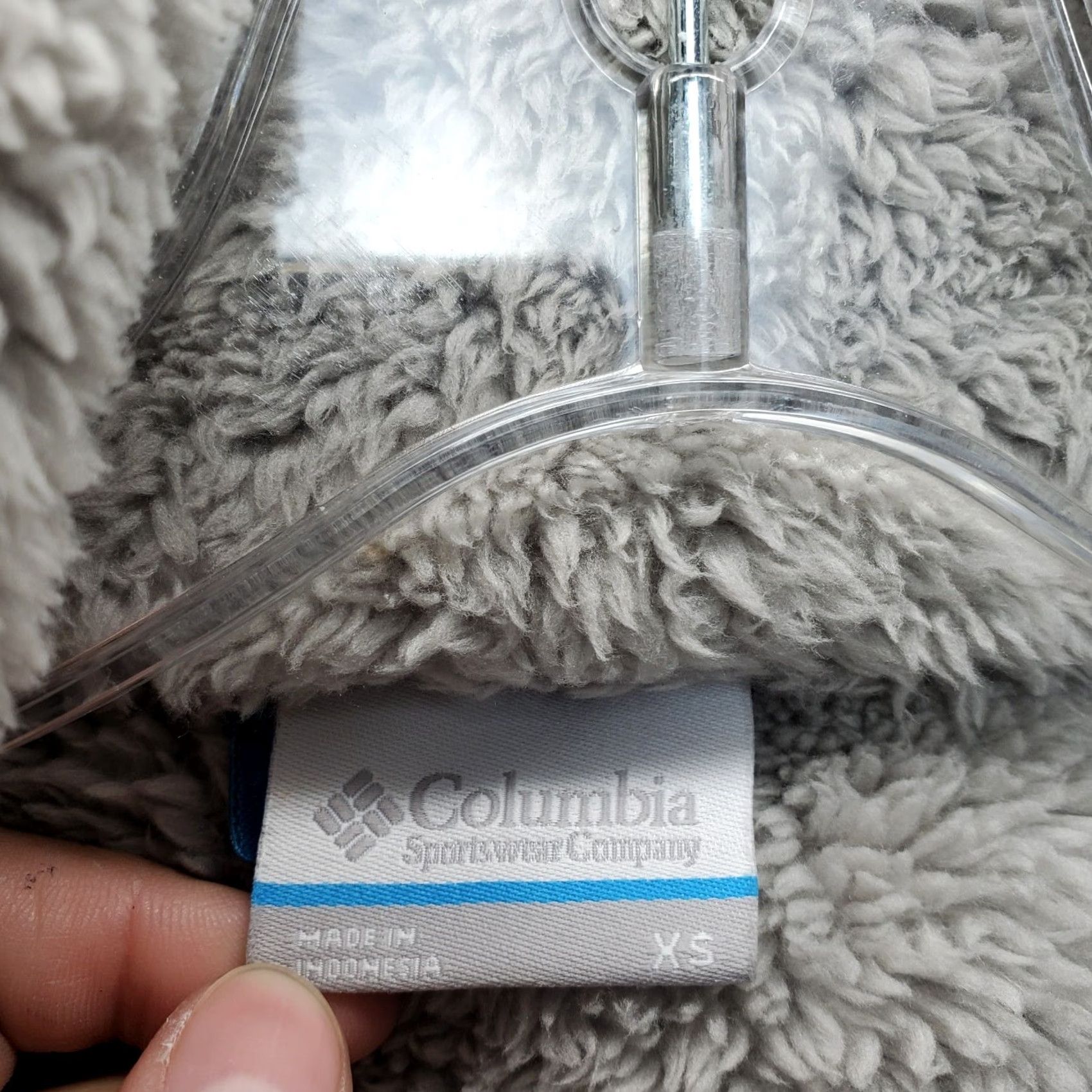 Logo 7 Columbia Womens XS Teddy Fleece Jacket Gray Full Zip Logo EUC - Outdoor, Regular Fit, Pockets, Breathable, 100% Polyester Jacket Size XS / US 0-2 / IT 36-38 - 6 Thumbnail