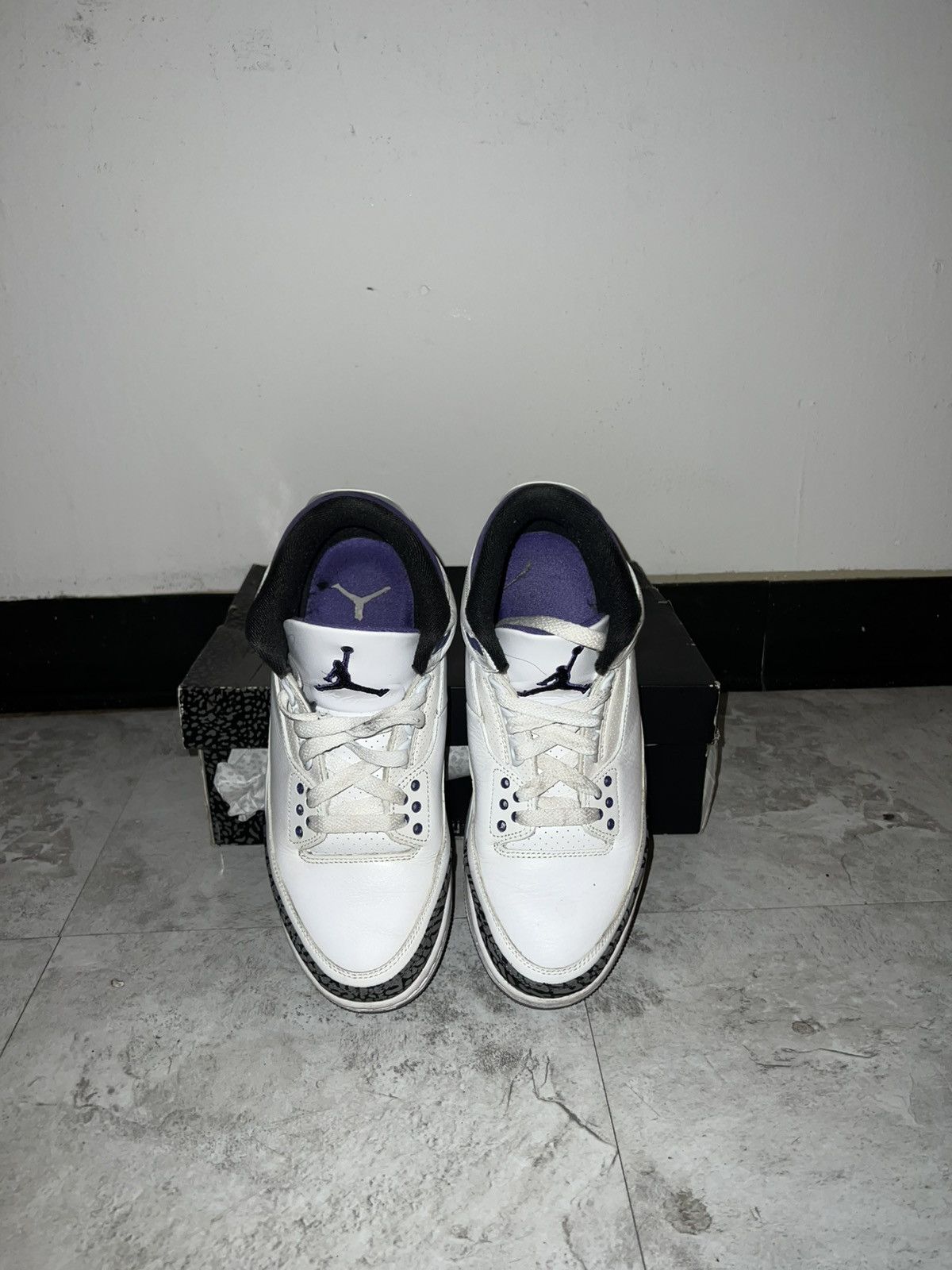 Jordan Brand Purple Air Jordan 3s Size US 9 / IT 39 - 3 Thumbnail