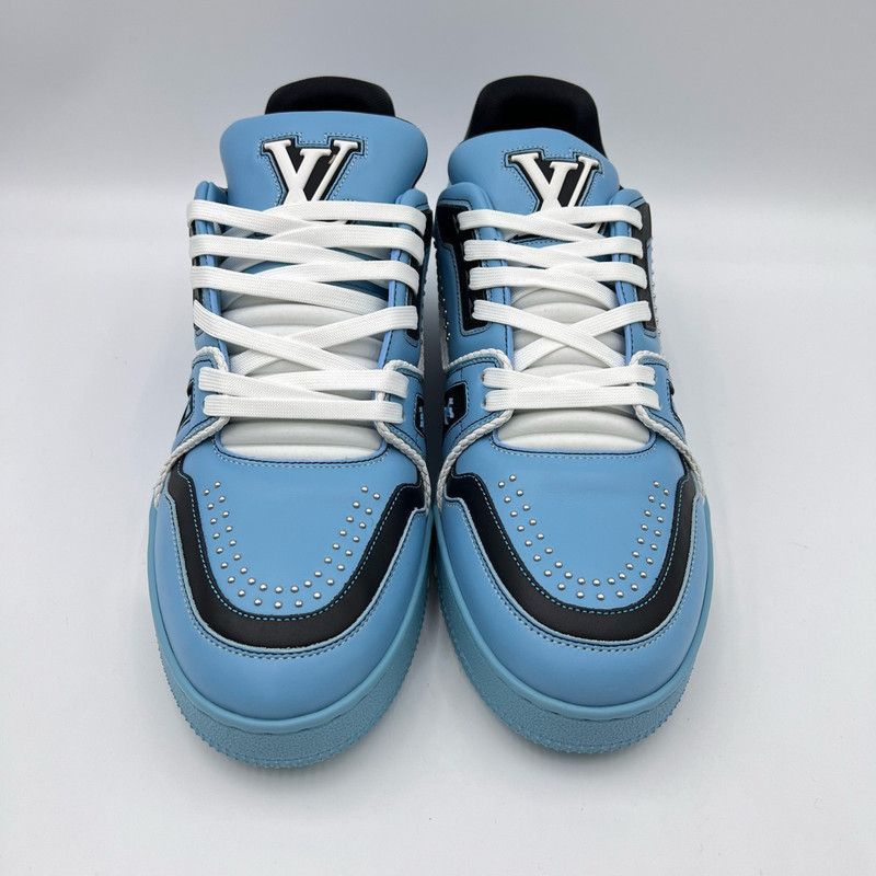 Louis Vuitton Louis Vuitton Blue and Black Low Top Trainers -2508 Size US 8 / EU 41 - 2 Thumbnail