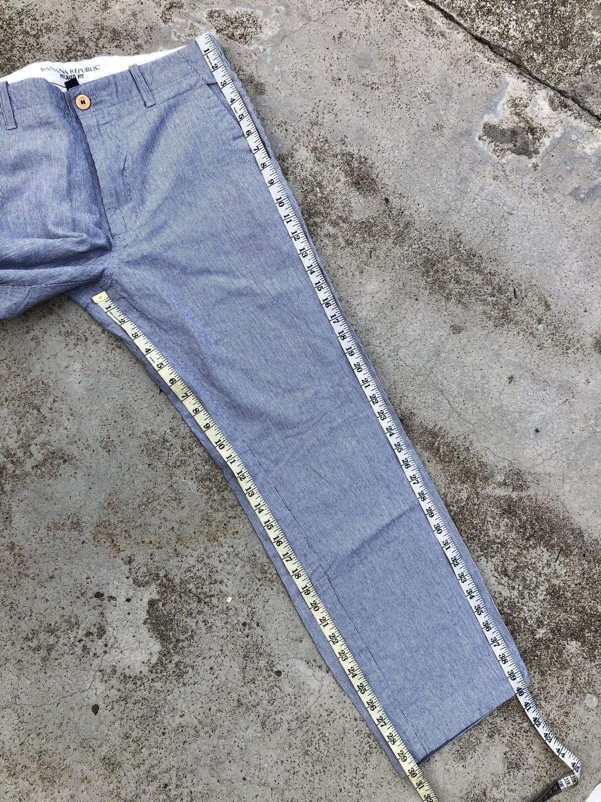 Banana Republic STRIPED⚡️⚡️RELAXED FIT PANTS BY BANANA REPUBLIC Size US 33 - 10 Thumbnail