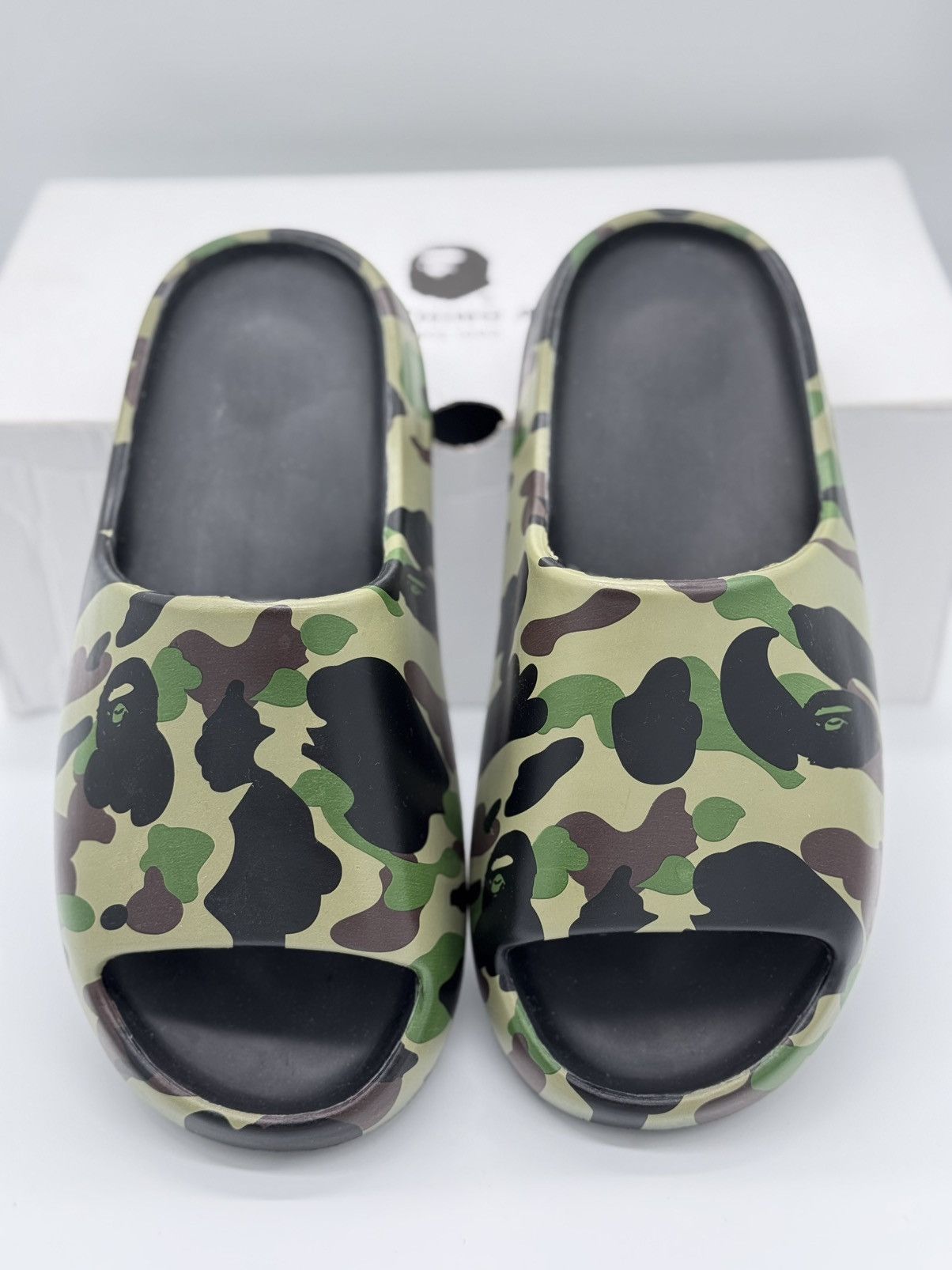 Bape Bape 1st camo slides green camo Size US 10 / EU 43 - 5 Thumbnail