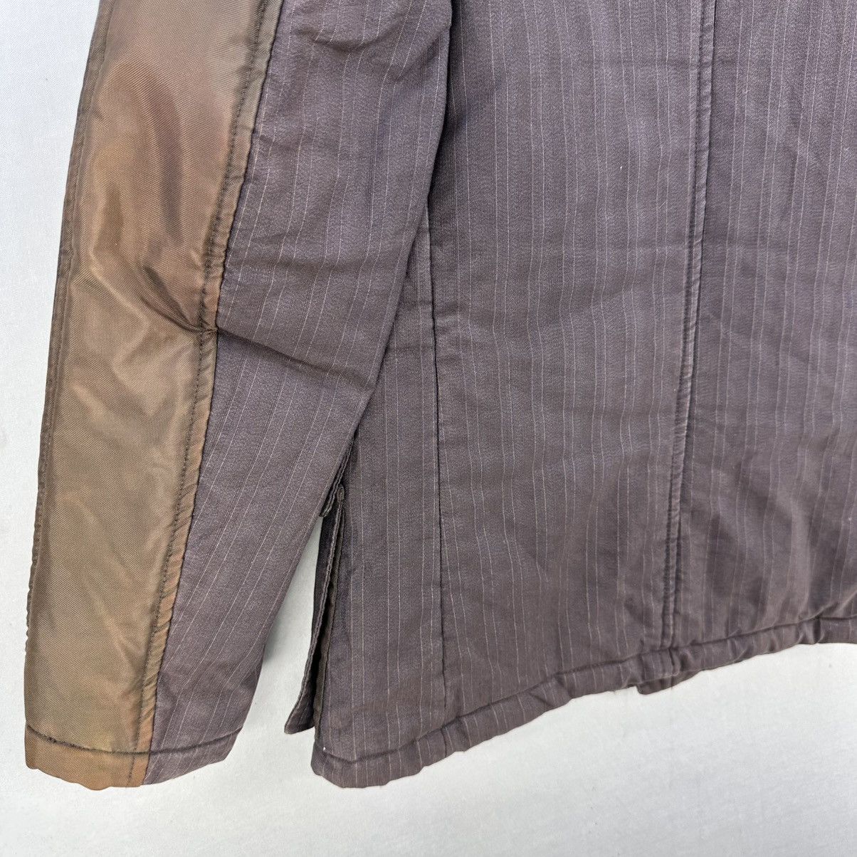 Italia Independent Vintage 90's MADE IN ITALY Striped Jacket by OBLÒ Size US S / EU 44-46 / 1 - 6 Thumbnail
