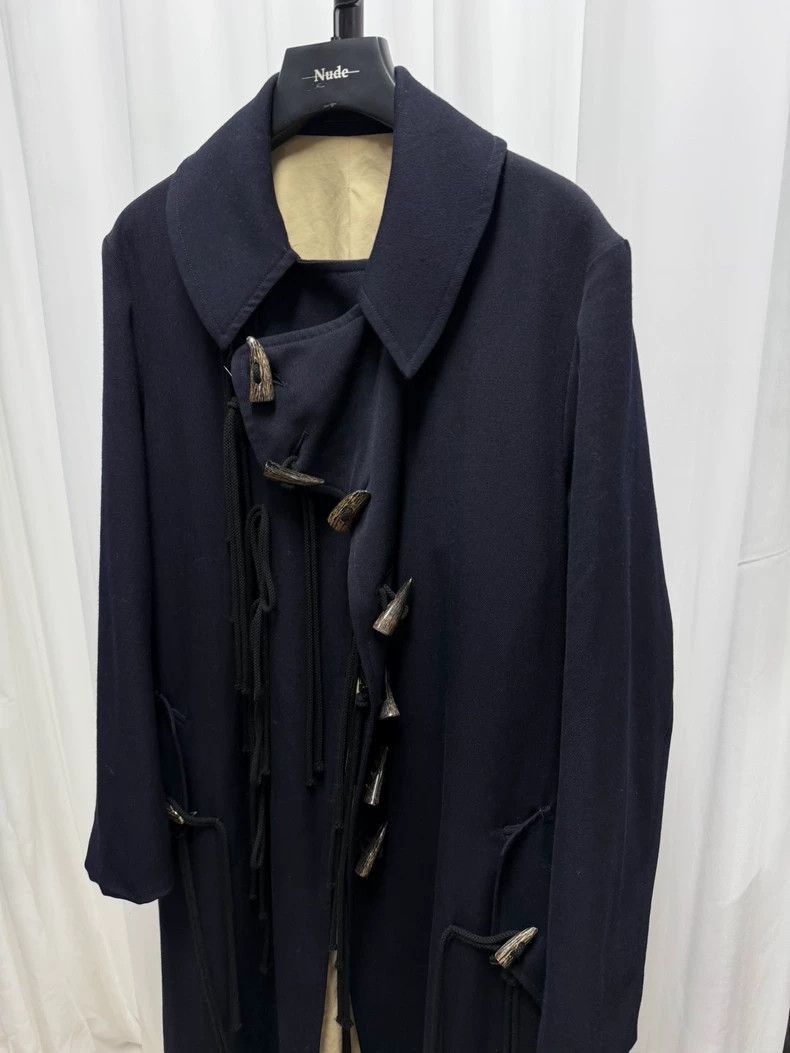 Yohji Yamamoto yohji yamamoto pour homme horn button coat-2505 Size US M / EU 48-50 / 2 - 2 Thumbnail