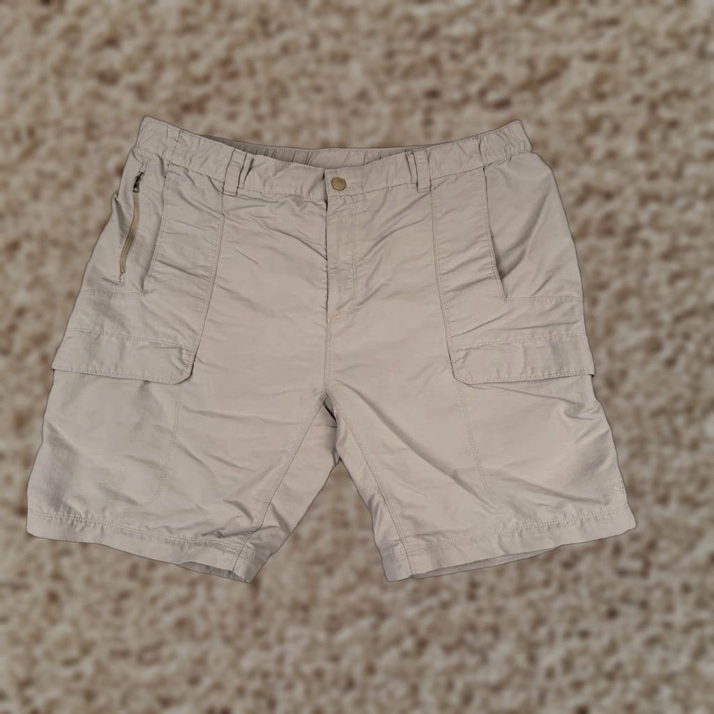 The North Face The North Face Shorts Men 2XL Beige Nylon Cargo Pocket 40x10 Casual Travel 100% Microfiber Vintage No Size US 39 - 1 Thumbnail