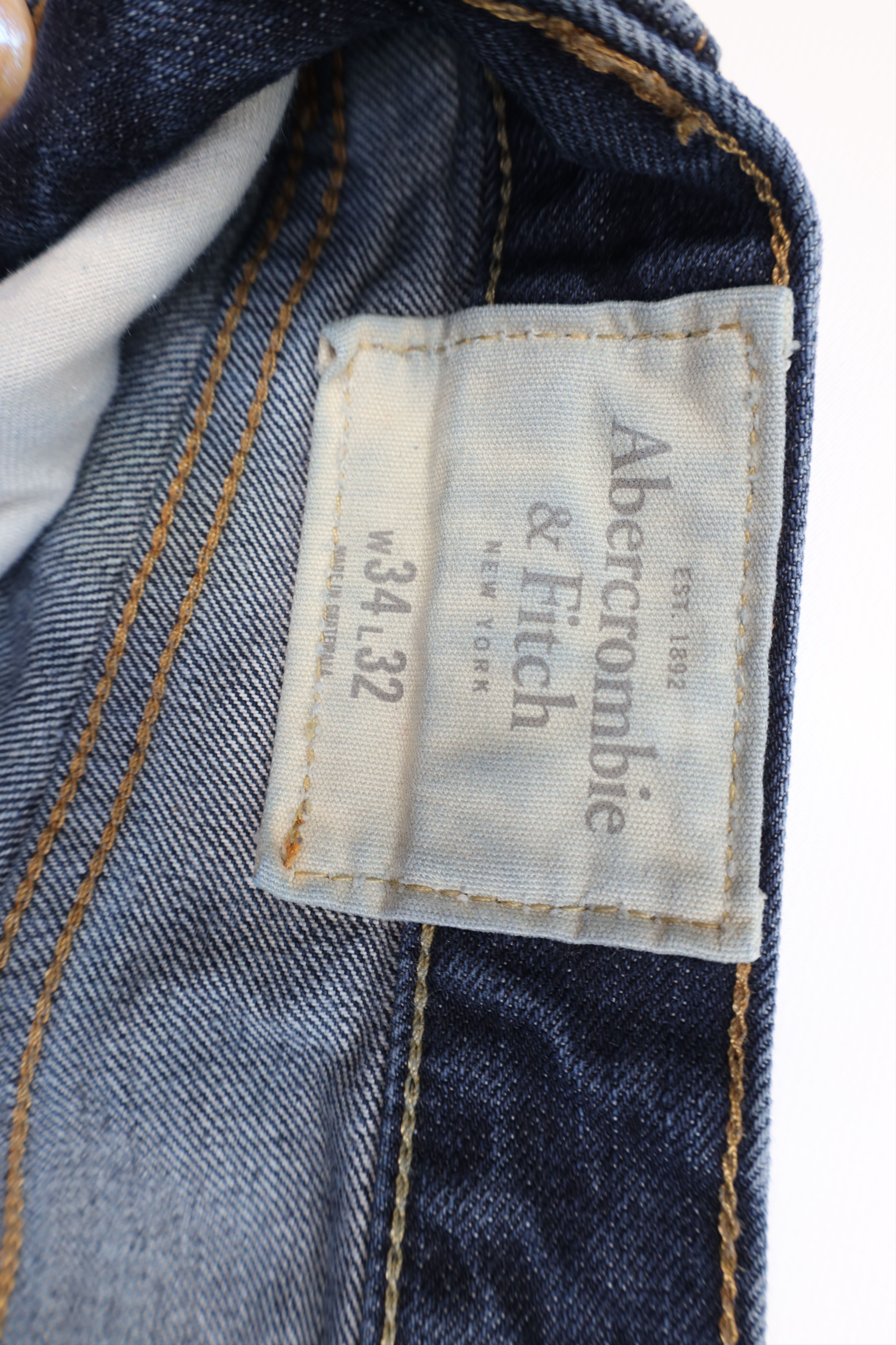 Abercrombie & Fitch Vintage Abercrombie & Fitch Fly Slim Straight Leg Jeans Size US 34 / EU 50 - 9 Thumbnail