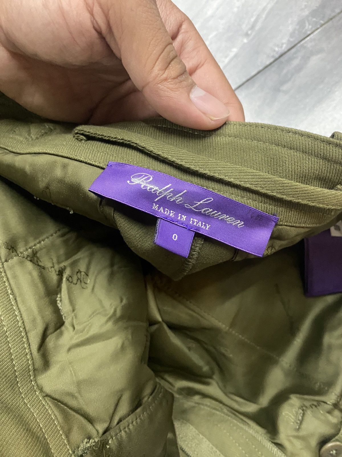 Ralph Lauren Purple Label RALPH LAUREN PURPLE LABEL TWILL CARGO PANTS Size 25" / US 0 / IT 36 - 13 Thumbnail