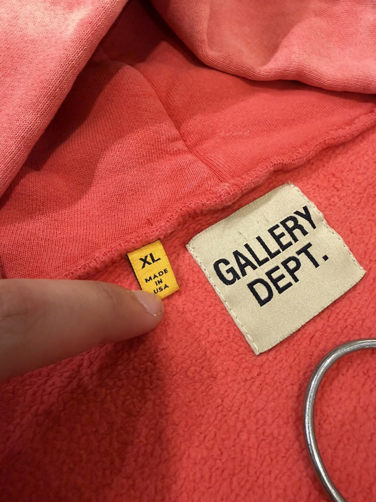 Gallery Dept. Gallery Dept Full Zip Hoodie - Sun Faded Red Size US XL / EU 56 / 4 - 5 Thumbnail