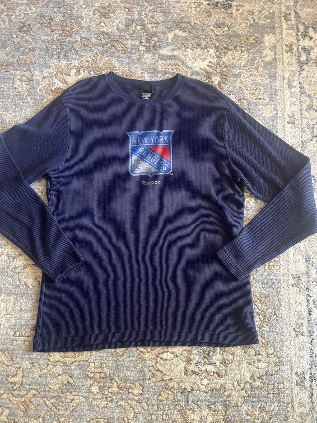 VINTAGE REEBOK NEW YORK RANGERS THERMAL M