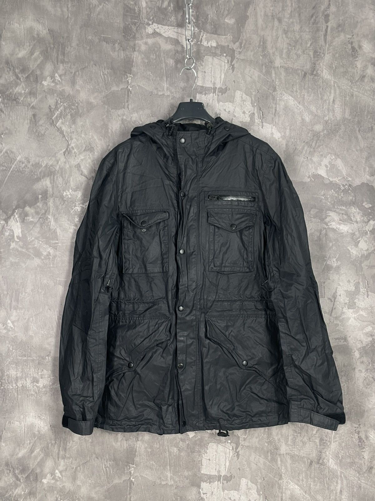 Allsaints × Japanese Brand Allsaints Black Windproof Y2K Archival 90s Vintage Jacket Size US S / EU 44-46 / 1 - 1 Thumbnail