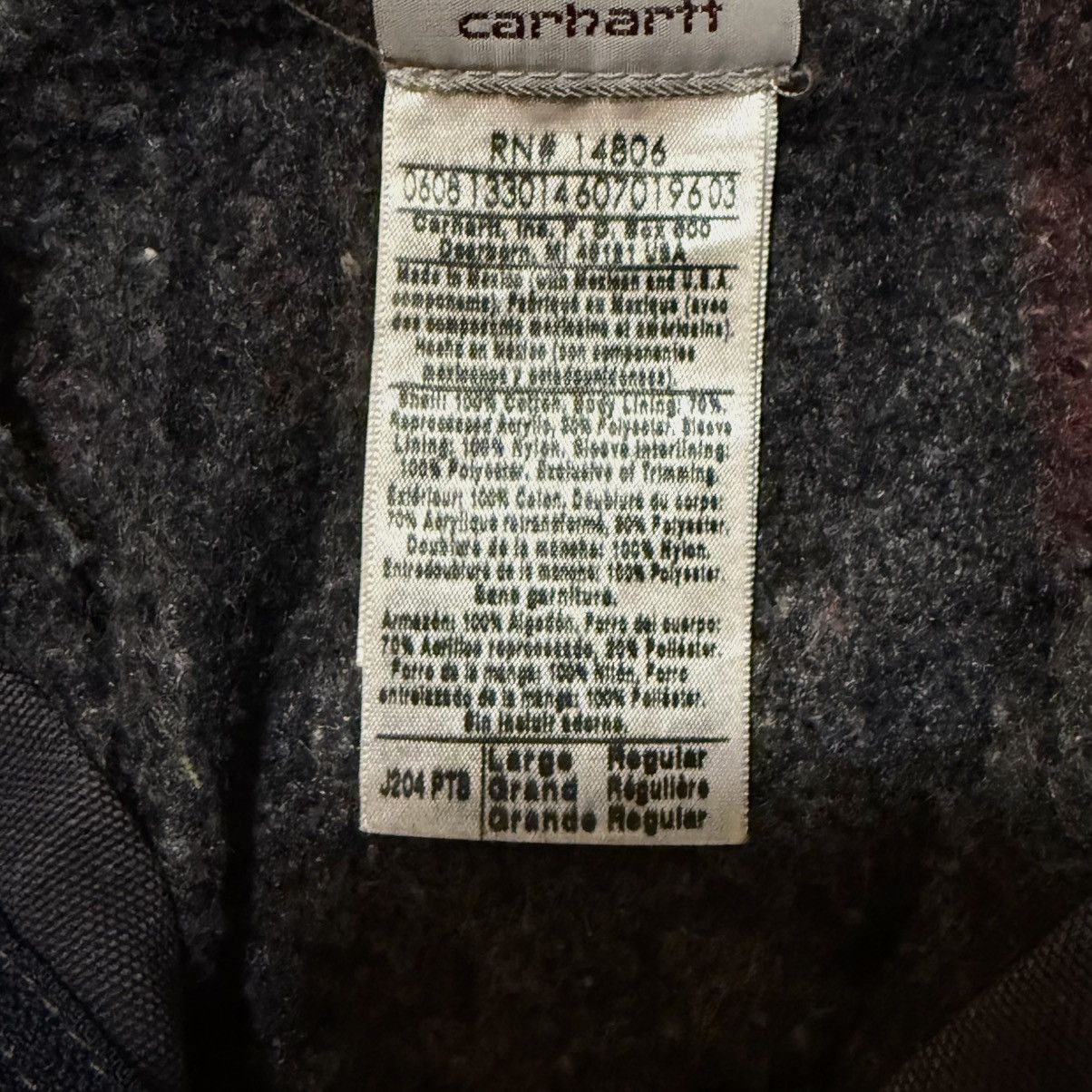 Carhartt Vintage Carhartt J204 PTB Detroit Duck Canvas Blanket Jacket Size US L / EU 52-54 / 3 - 3 Thumbnail