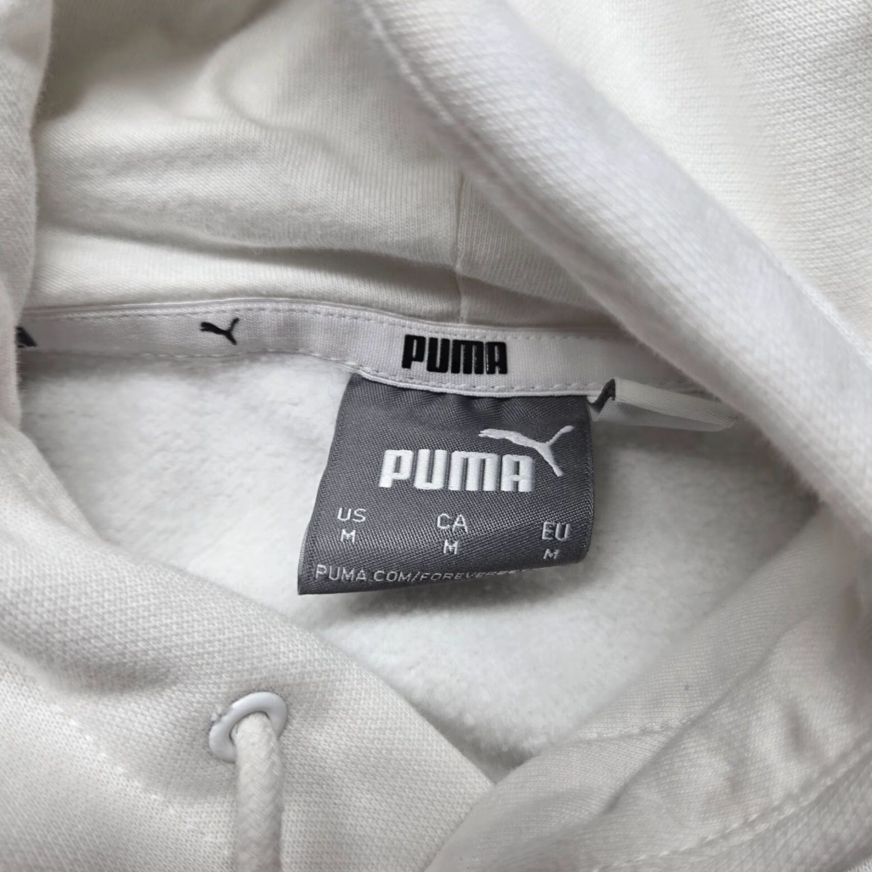 Puma PUMA Hoodie White Logo Adult Men's XL Regular Mens Hoodies Crew Neck 66% Cotton 34% Polyester Size US XL / EU 56 / 4 - 3 Thumbnail