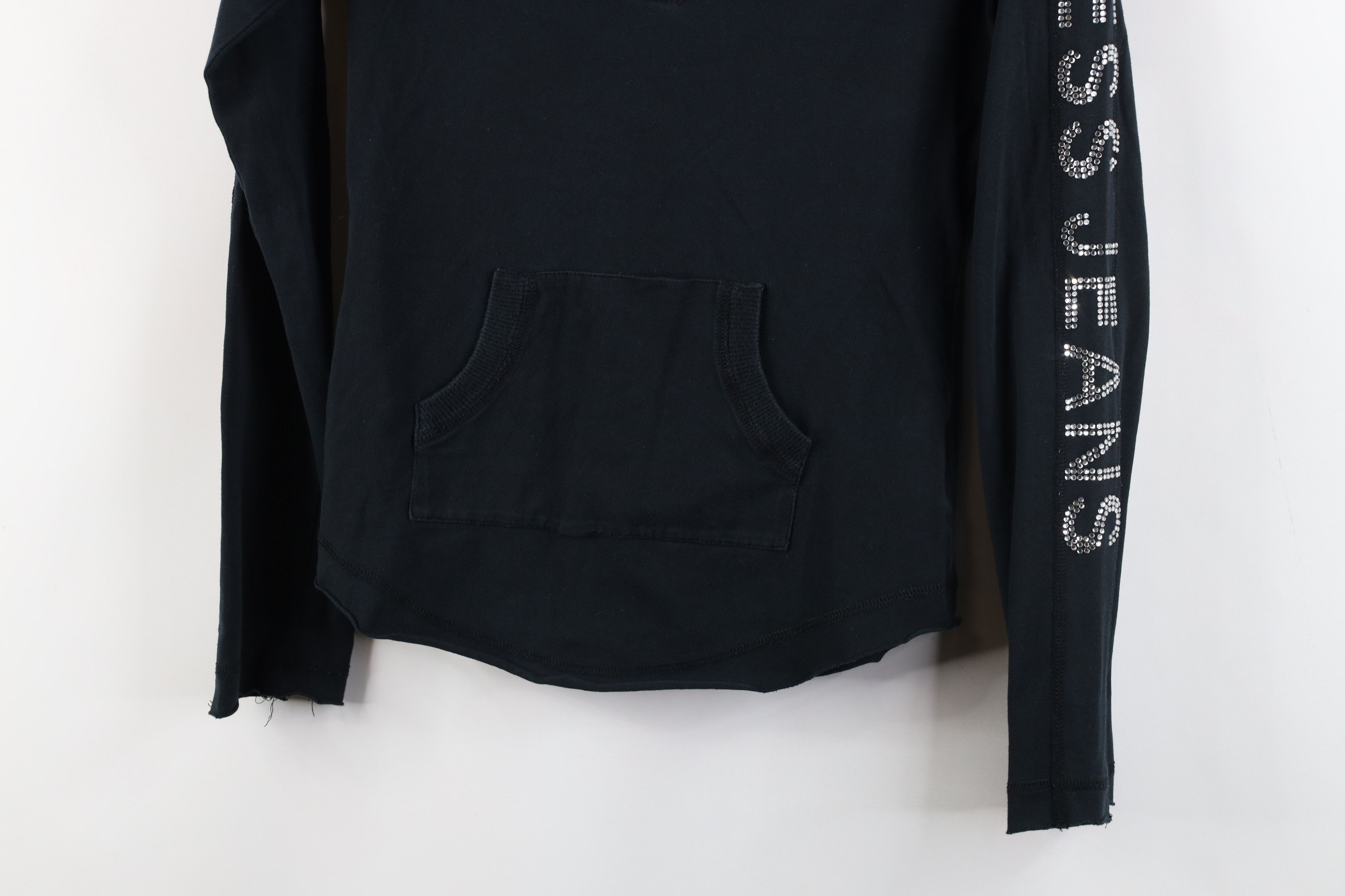 Guess × Vintage Vintage 90s Y2K Guess Babydoll Spell Sequin Hooded T-Shirt Size M / US 6-8 / IT 42-44 - 3 Thumbnail