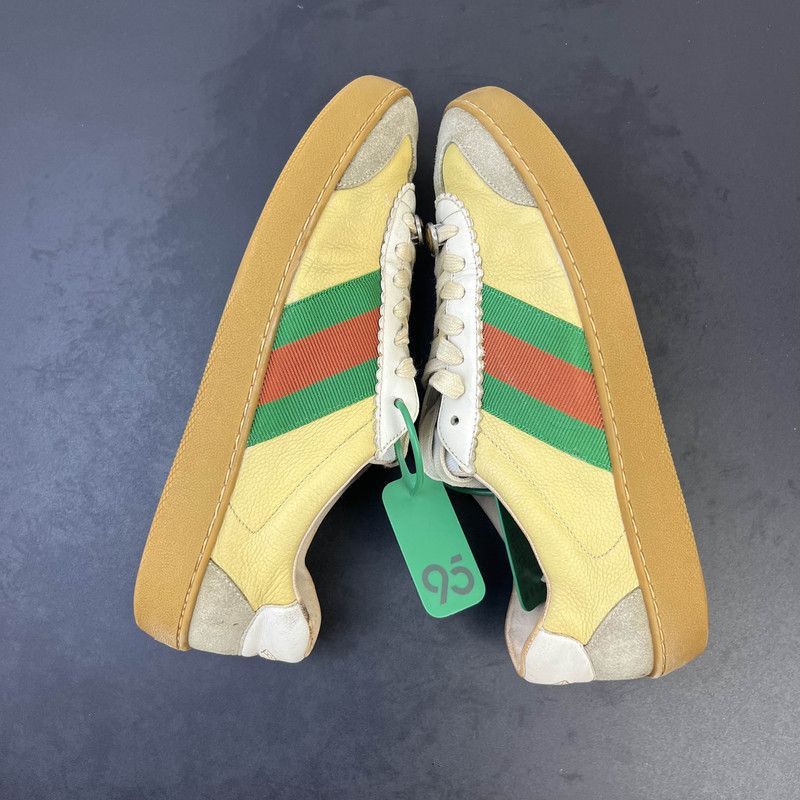 Gucci Gucci Web Leather Low-Top Sneakers for Men Size US 8 / EU 41 - 6 Thumbnail