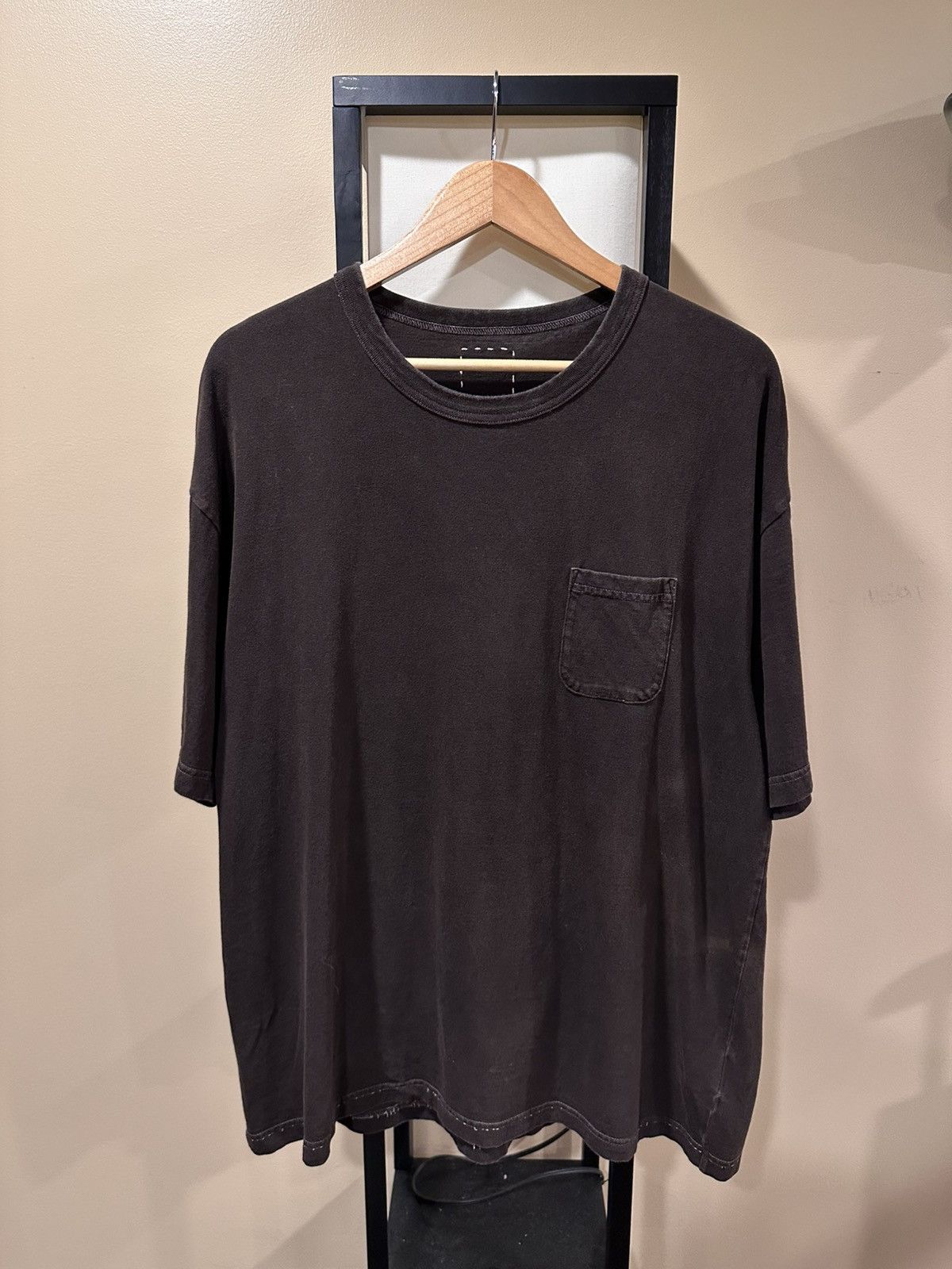 Japanese Brand × Visvim Visvim Jumpo Amplus Brown Pocket Short Sleeve T-Shirt Size US XXL / EU 58 / 5 - 1 Thumbnail