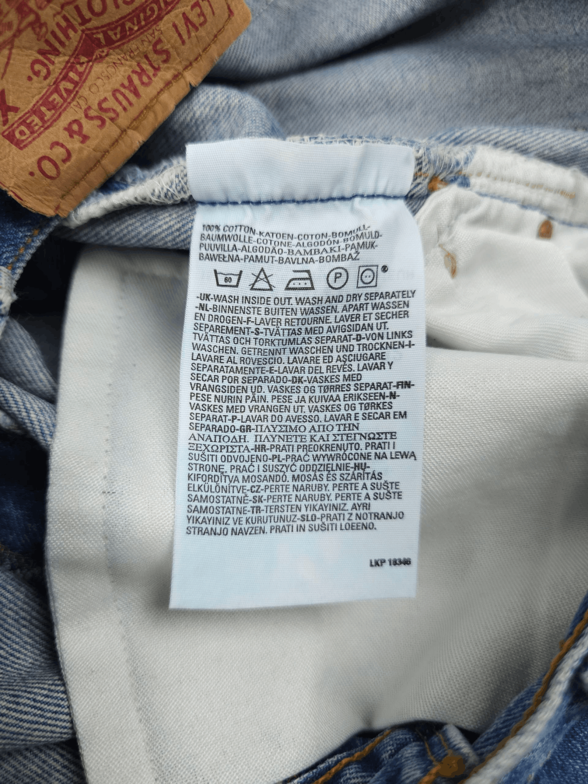 Levi's 💎 33/32 90's Levi's 501 Straight Regular Washed Jeans Y2K Size US 33 - 7 Thumbnail