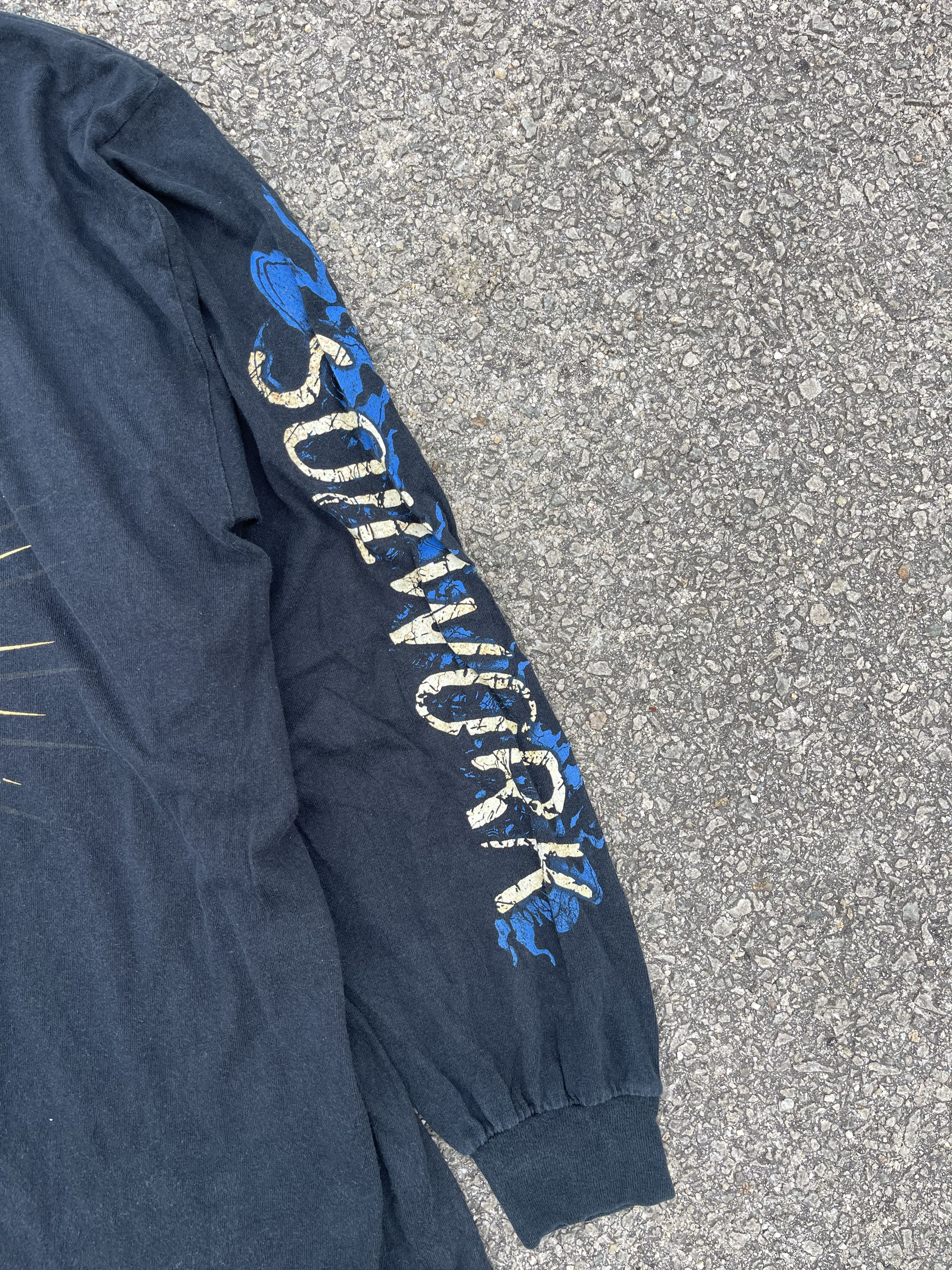 Band Tees × Gildan × Vintage Vintage y2k Soilwork “The Panic Broadcast” Long Sleeve Tee Size US XL / EU 56 / 4 - 9 Thumbnail