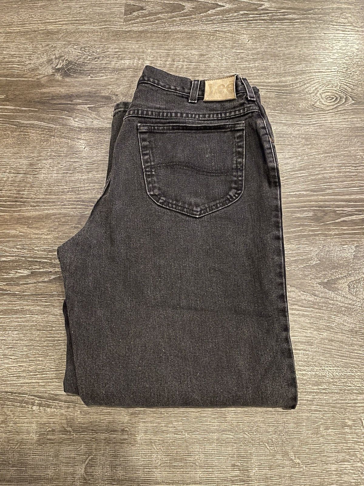 Lee × Vintage Crazy Vintage Relaxed Lee Black Jeans Size US 33 - 7 Thumbnail