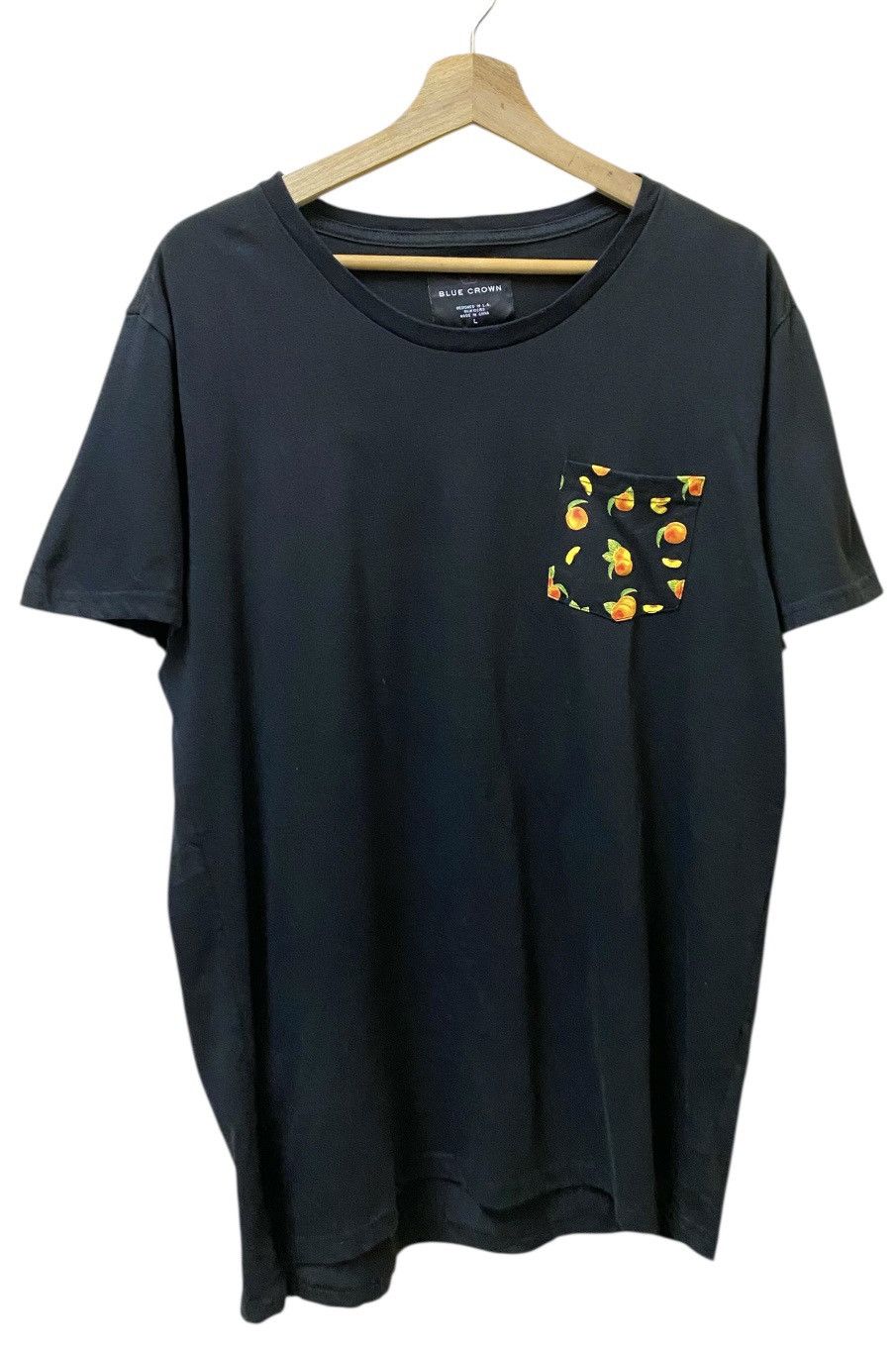 The Unbranded Brand Blue Crown Single Poket Crewneck Tee Size US L / EU 52-54 / 3 - 1 Thumbnail