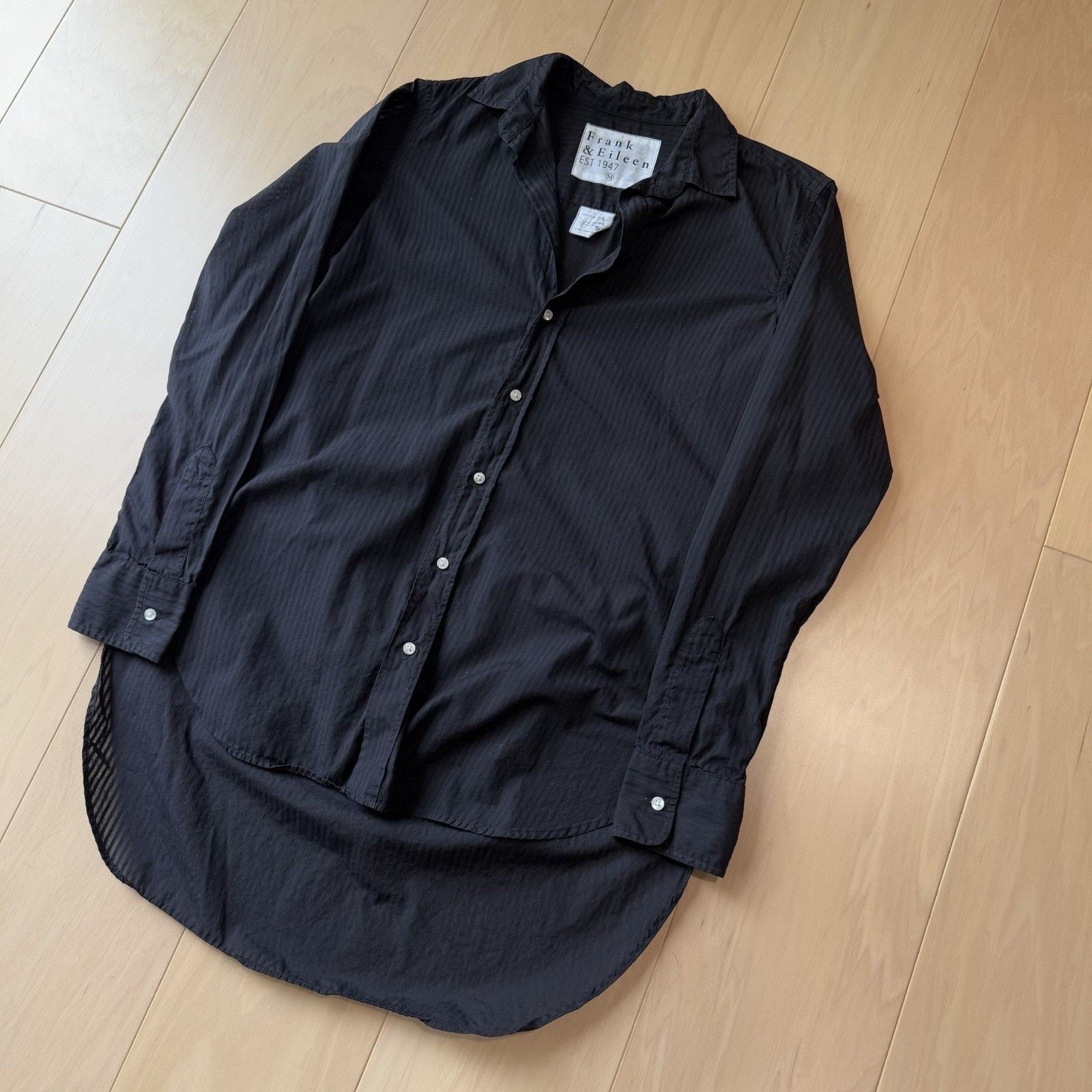 Frank & Eileen Frank & Eileen Shirt Medium Black Striped Greyson Button Up Size M / US 6-8 / IT 42-44 - 9 Thumbnail