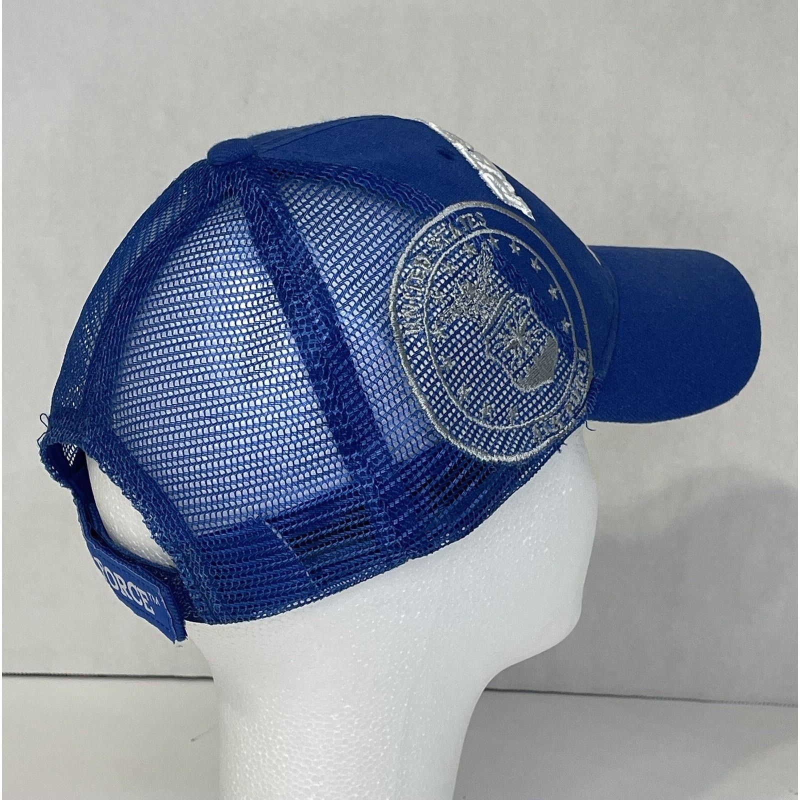 The Unbranded Brand US Air Force Retired Hat Blue White Mesh Trucker Cap USAF Size ONE SIZE - 6 Thumbnail