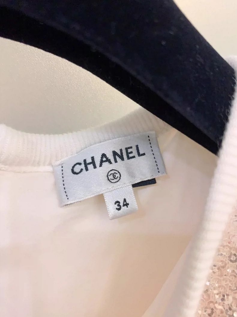 Chanel Chanel 2023 Early Spring Series Sequin Short-sleeved T-shi Size XXS / US 00 / IT 34 - 4 Thumbnail