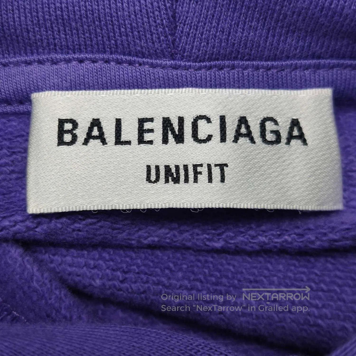 Balenciaga Balenciaga Purple Cotton Hoodie XS. Size XS / US 0-2 / IT 36-38 - 2 Thumbnail