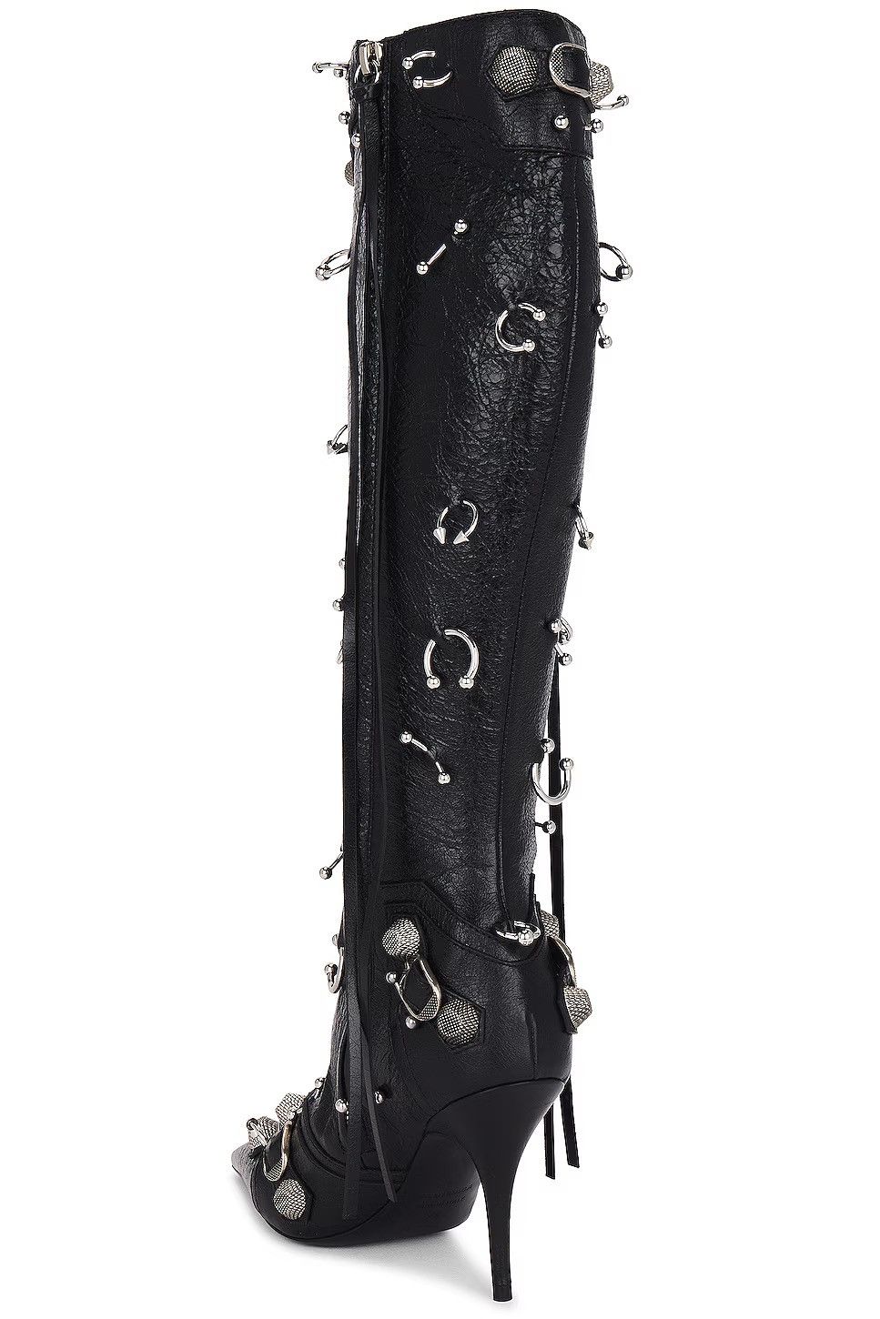 Balenciaga Balenciaga pierced Cagole 90mm boots in leather Size US 6 / IT 36 - 5 Thumbnail