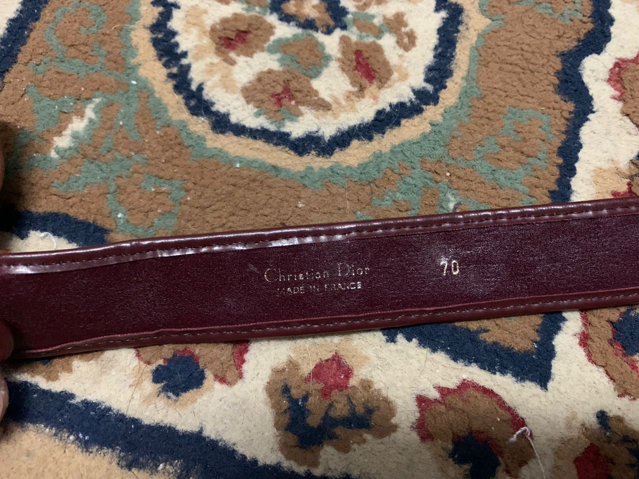 Christian Dior Monsieur christian dior vintage burgundy/ beigesignature monogram Size ONE SIZE - 4 Thumbnail
