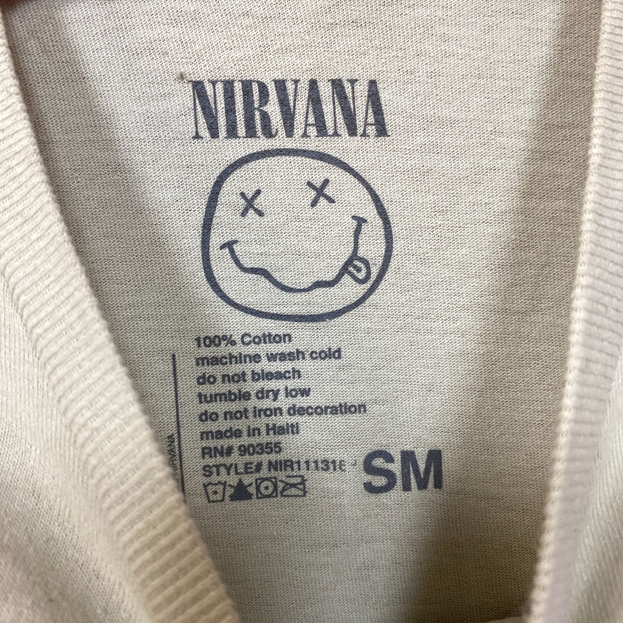 Band Tees × Nirvana Nirvana Smiley Face Promo Nevermind Grunge Tee S Size US S / EU 44-46 / 1 - 4 Thumbnail