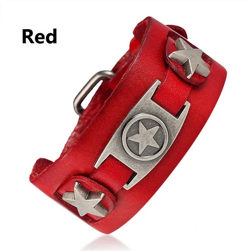 Other Star Leather Bracelet Accessories Cuff Jewelry Gift Size ONE SIZE - 8 Thumbnail