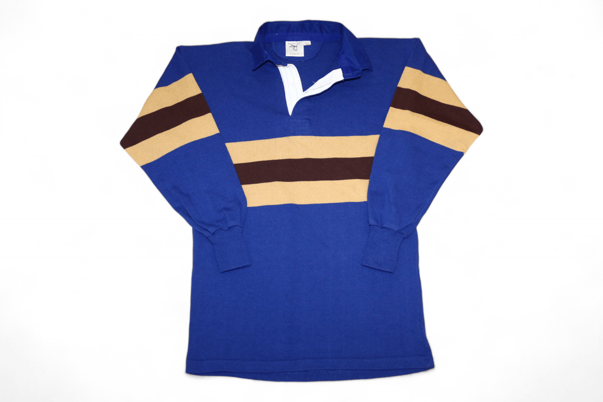Other UK VTG 80's PEVERIL Retro Striped Rugby Shirt sz.38'' Size US M / EU 48-50 / 2 - 10 Thumbnail