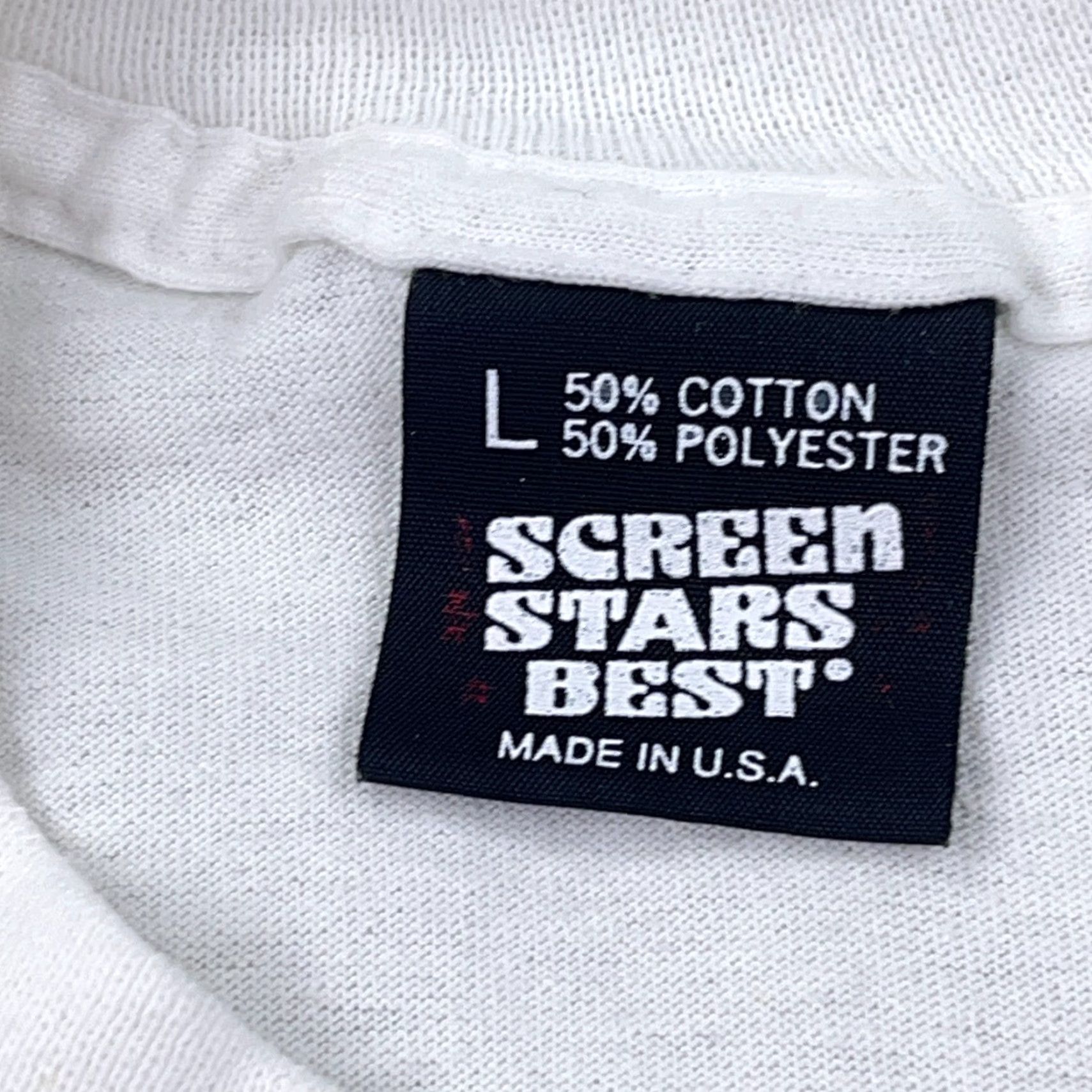 Vintage VINTAGE Screen Stars Best Shirt Men L White Graphic Print 80s 90s Nature Mountain Lake Dirty Dancing Size US L / EU 52-54 / 3 - 3 Thumbnail