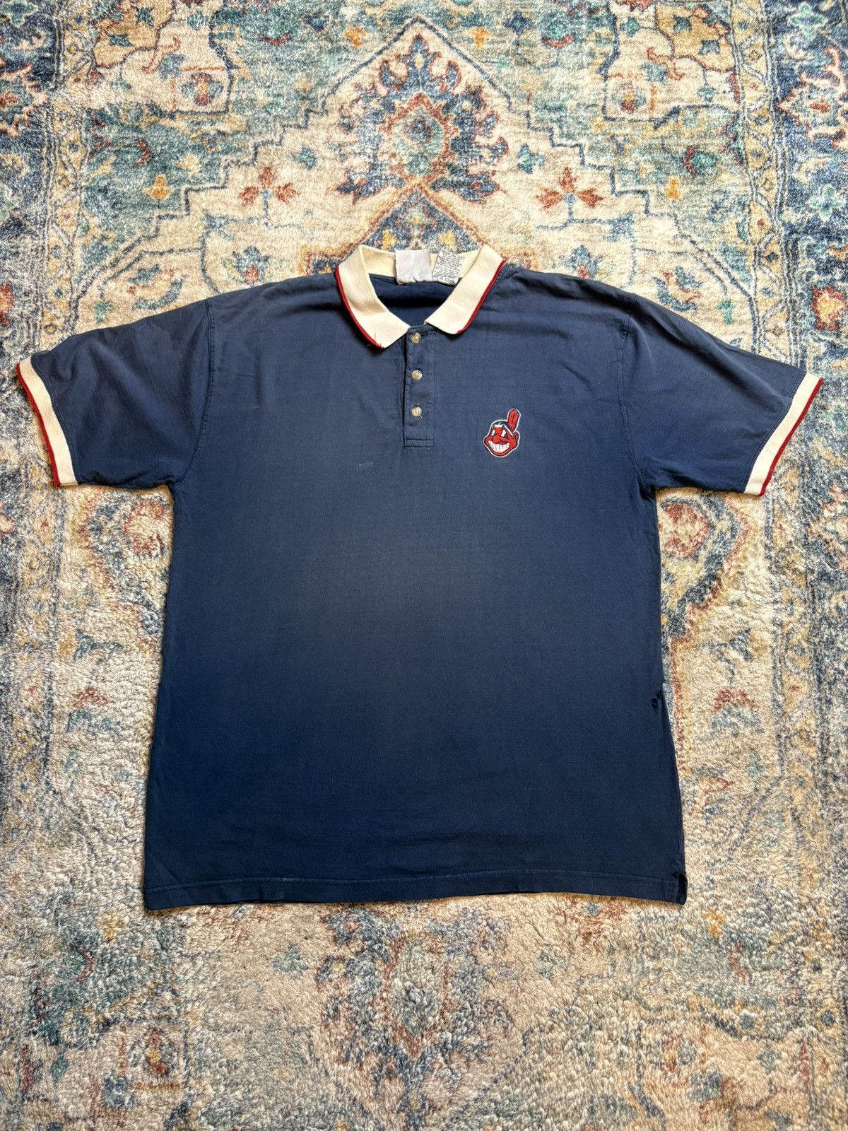 MLB Vintage MLB Cleveland Indians Polo Shirt Large Size US L / EU 52-54 / 3 - 1 Thumbnail