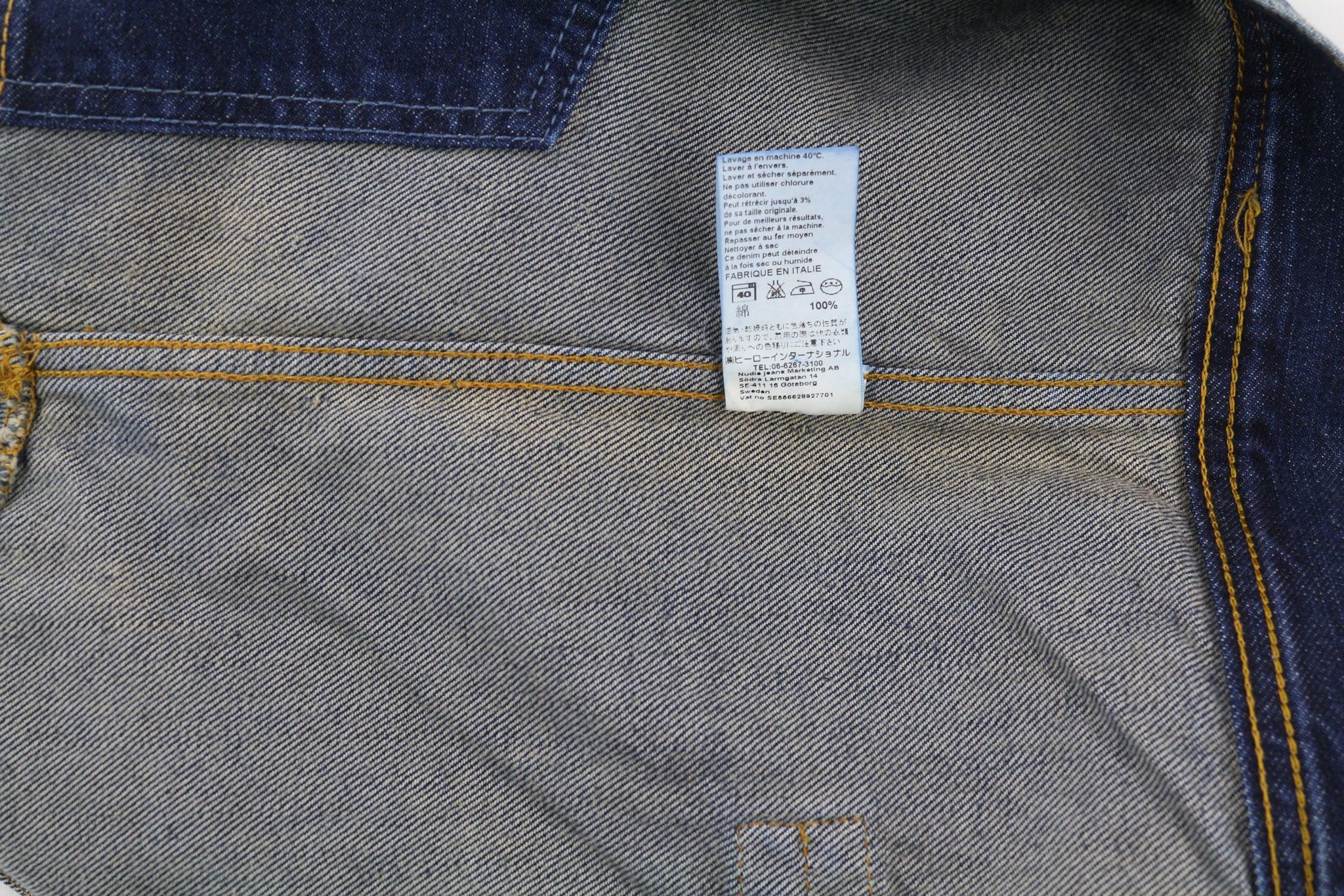 Nudie Jeans SONNY BATTERED M Cotton Denim Faded Jacket 80792 Size US M / EU 48-50 / 2 - 9 Thumbnail