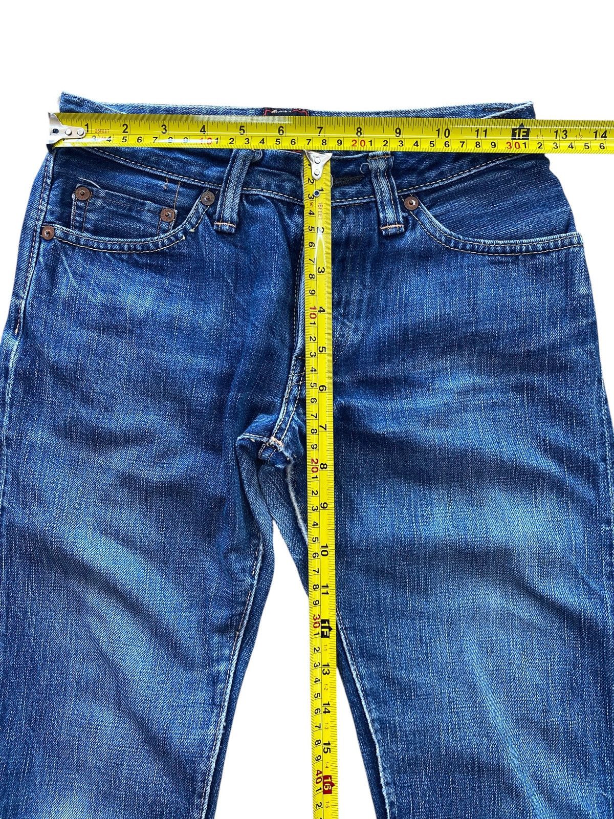 Full Count & Co. Full Count X Selvedge Blue Wash Style Straight Leg Jeans Size US 26 / EU 42 - 6 Thumbnail