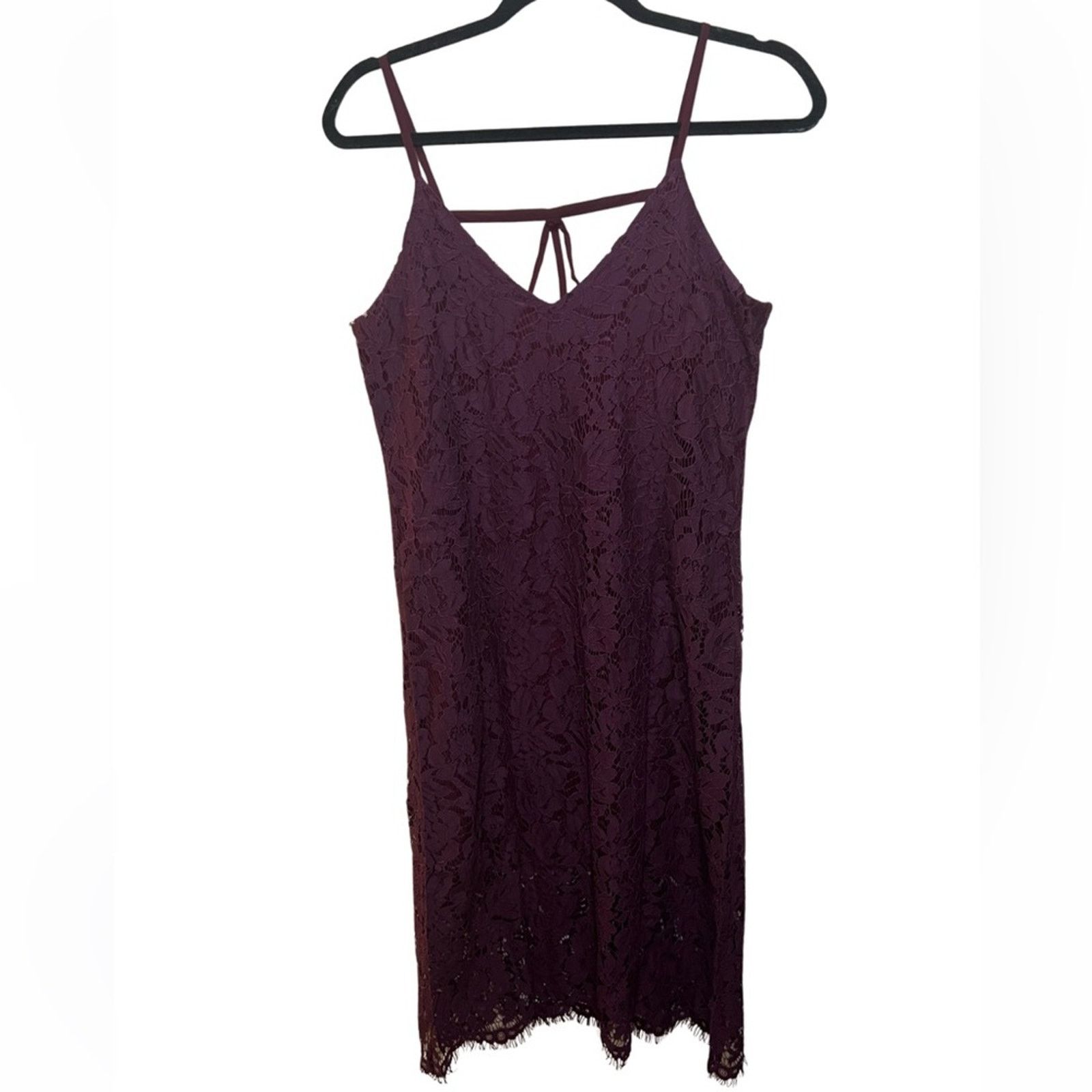 Chaser Brand Chaser Plum Vintage Lace Midi Dress Size M Size M / US 6-8 / IT 42-44 - 1 Thumbnail
