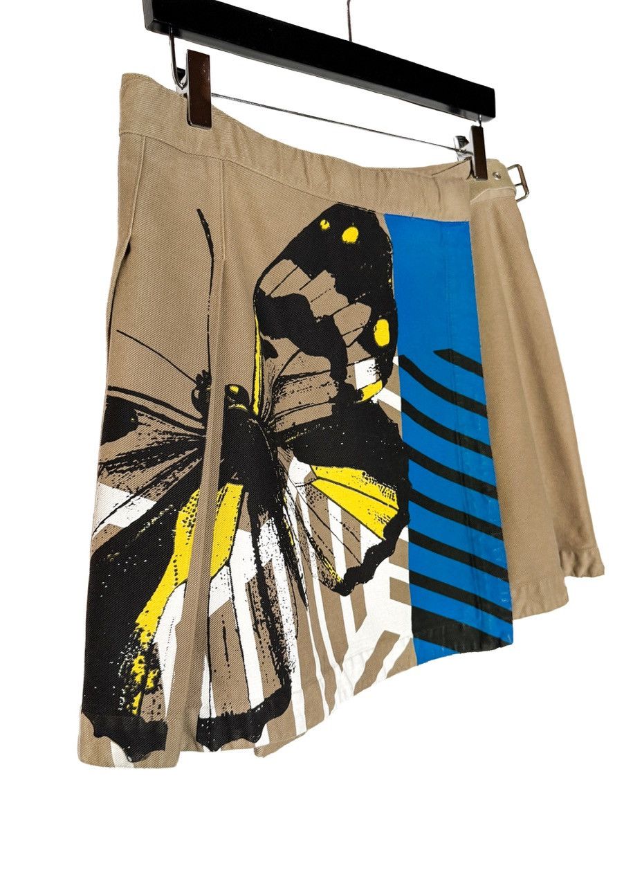 Dior Dior SS22 Beige Butterfly Print Pleated Cargo Wrap Skirt Size 30" / US 8 / IT 44 - 3 Thumbnail