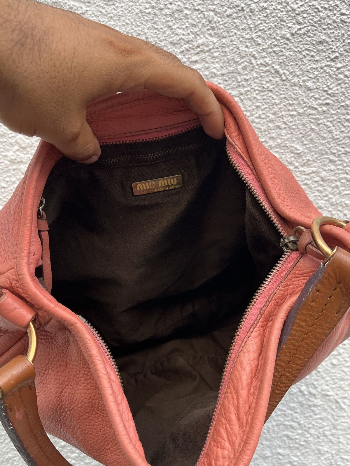 Miu Miu Miu Miu Leather Hobo Shoulder Bag Size ONE SIZE - 8 Thumbnail