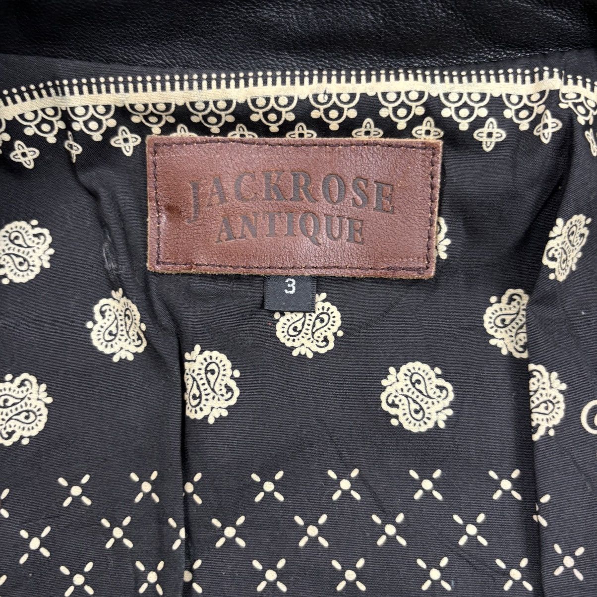 JACKROSE 2000s Jackrose - Paisley Liner Rider Leather Jacket Size US M / EU 48-50 / 2 - 9 Thumbnail