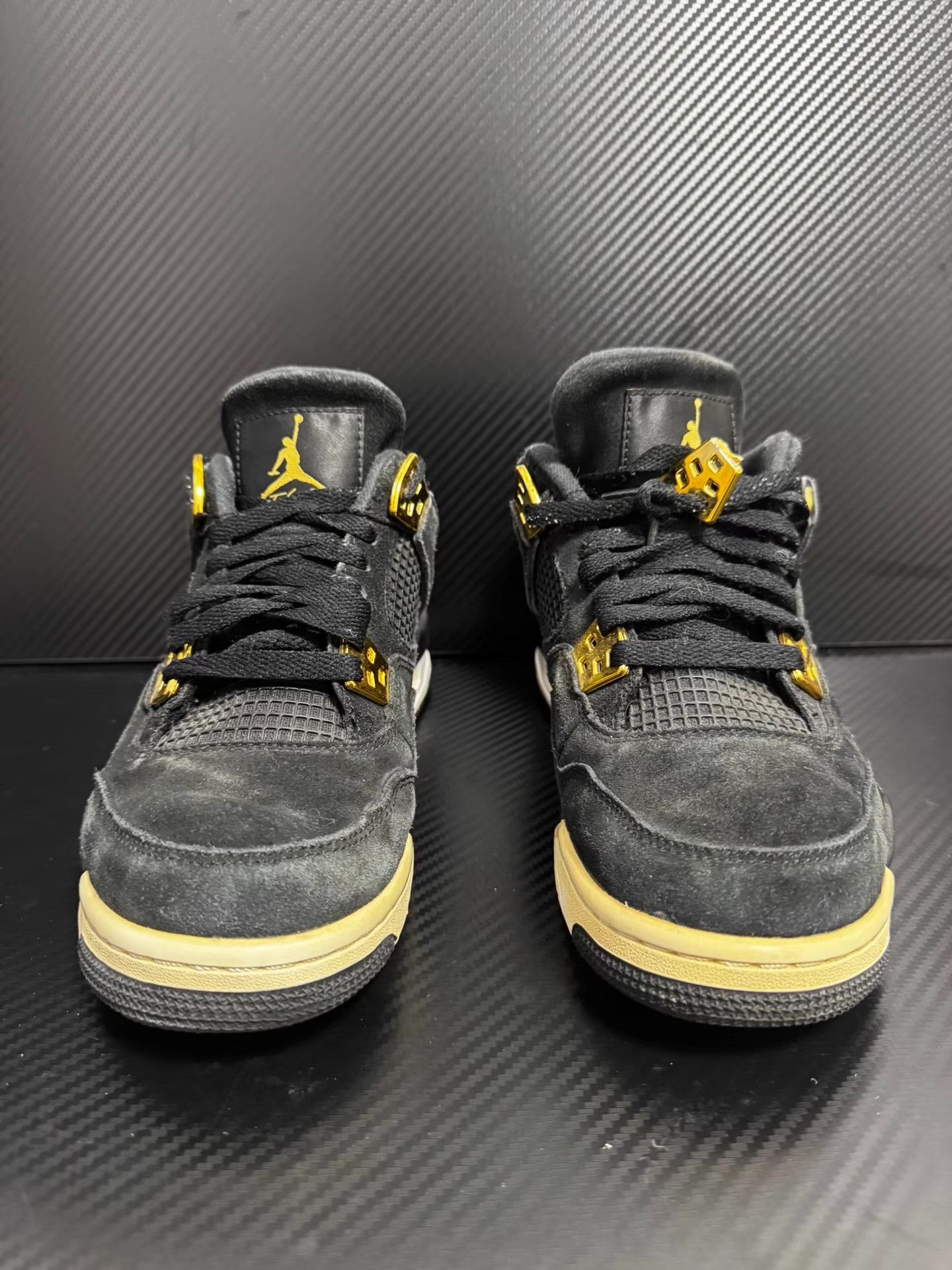 Nike Air Jordan 4 Black Q10 Size US 5 / EU 37 - 2 Thumbnail