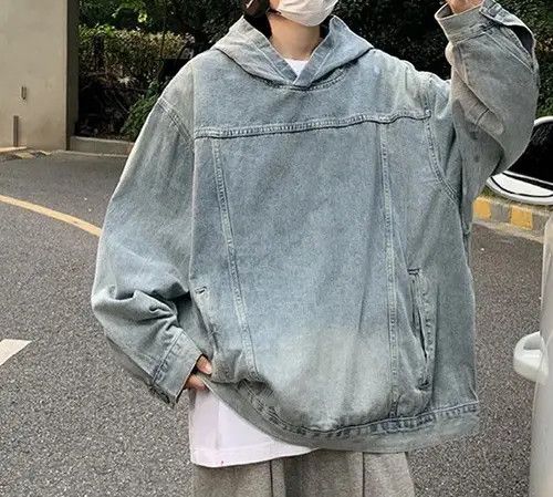 Japanese Brand Y2K Oversized Hood Distressed Denim Pockets Hoodie Size US XXL / EU 58 / 5 - 6 Thumbnail