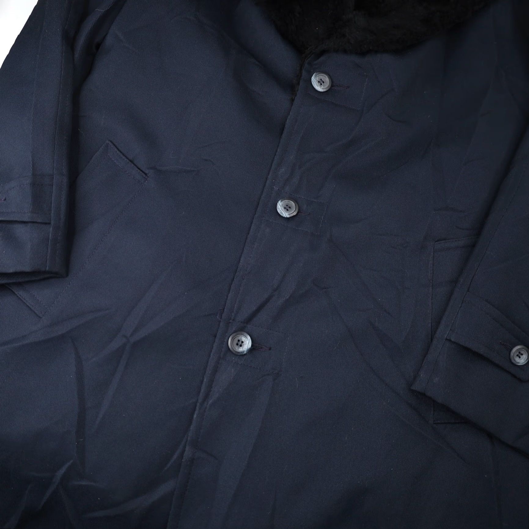 Vintage VINTAGE Crestfield Coat XL Mens Lined Black 50s 60s Overcoat Size US XL / EU 56 / 4 - 4 Thumbnail